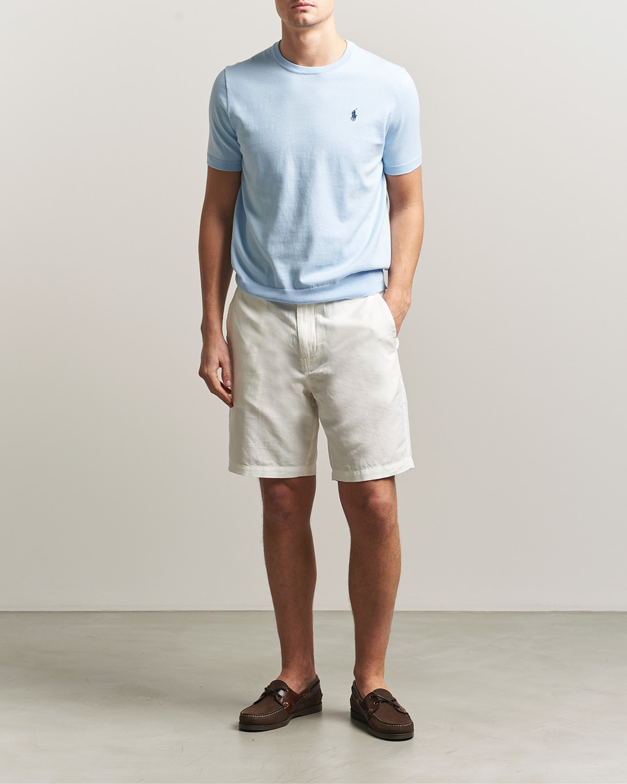 Heren | Korte broek | Polo Ralph Lauren | Cotton/Linen Shorts Deckwash White