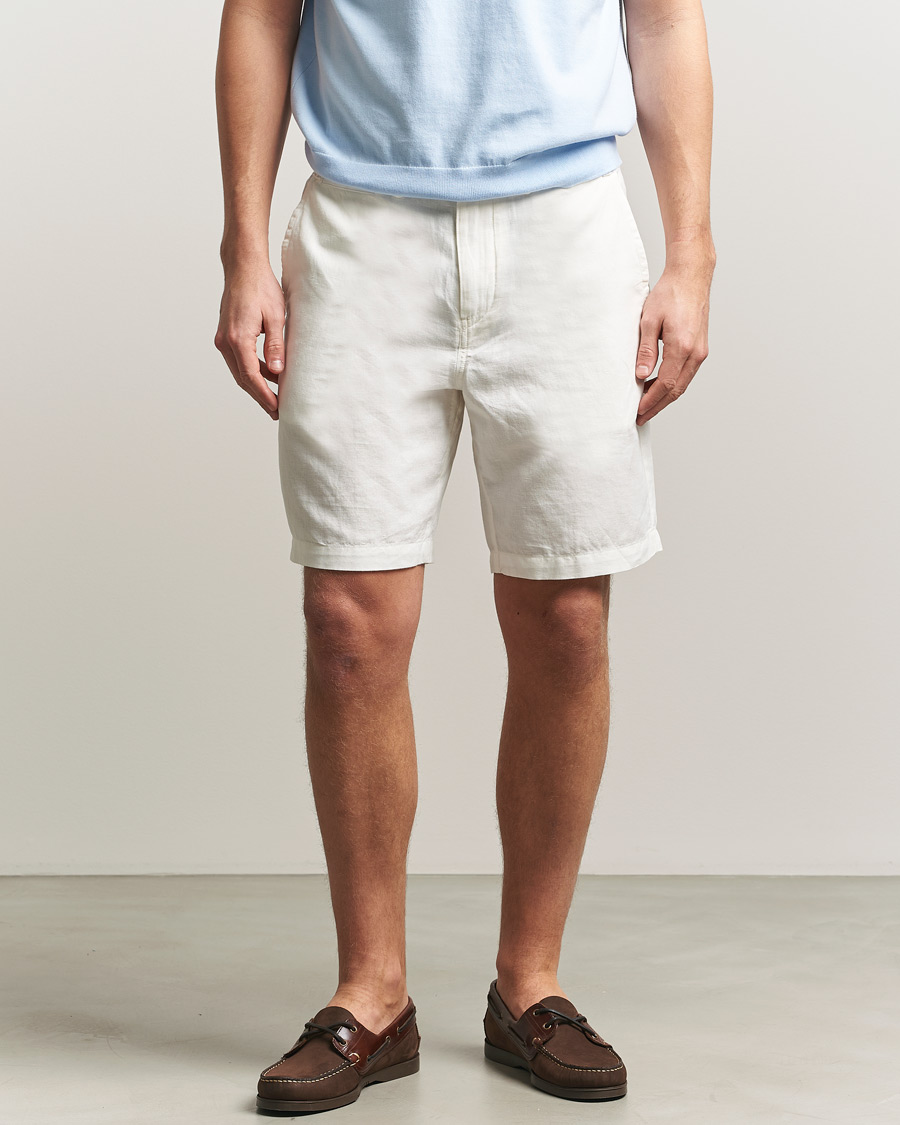 Heren | Korte broek | Polo Ralph Lauren | Cotton/Linen Shorts Deckwash White