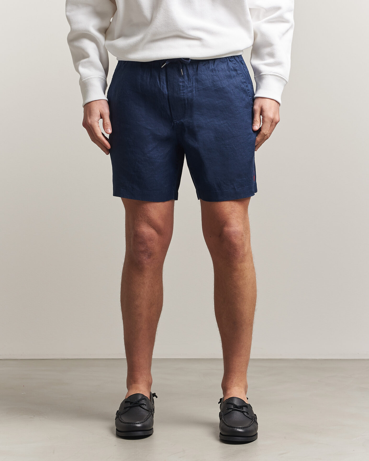 Heren | Korte broek | Polo Ralph Lauren | Dyed Linen Shorts Newport Navy