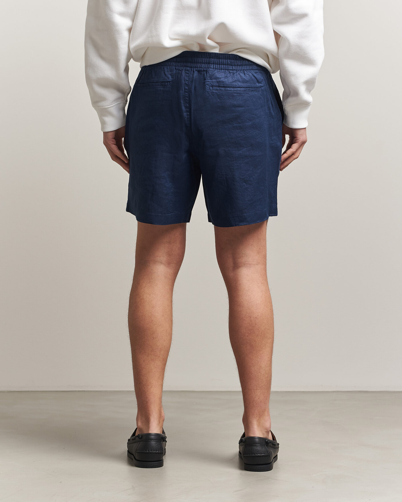 Heren | Korte broek | Polo Ralph Lauren | Dyed Linen Shorts Newport Navy