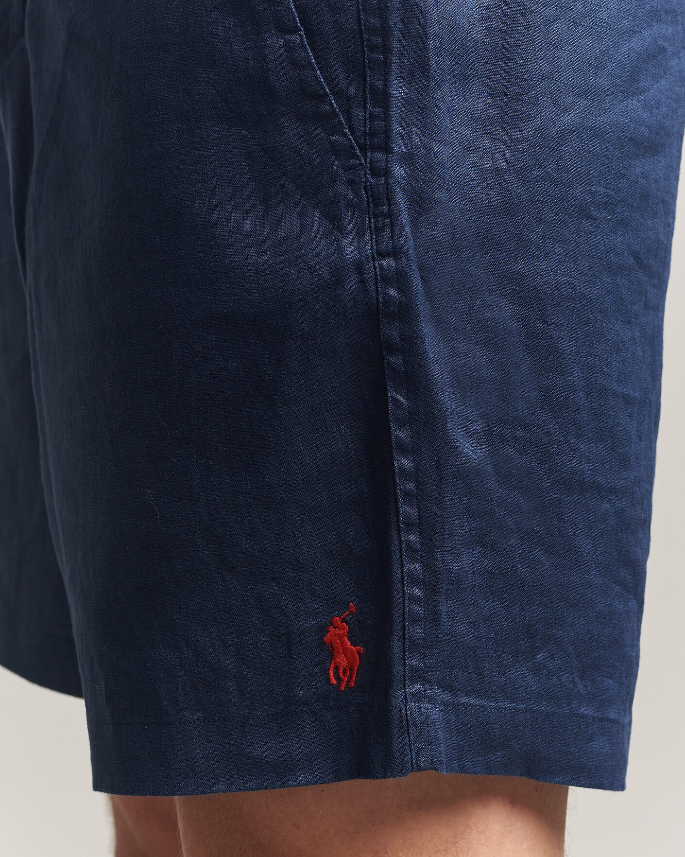 Heren | Korte broek | Polo Ralph Lauren | Dyed Linen Shorts Newport Navy