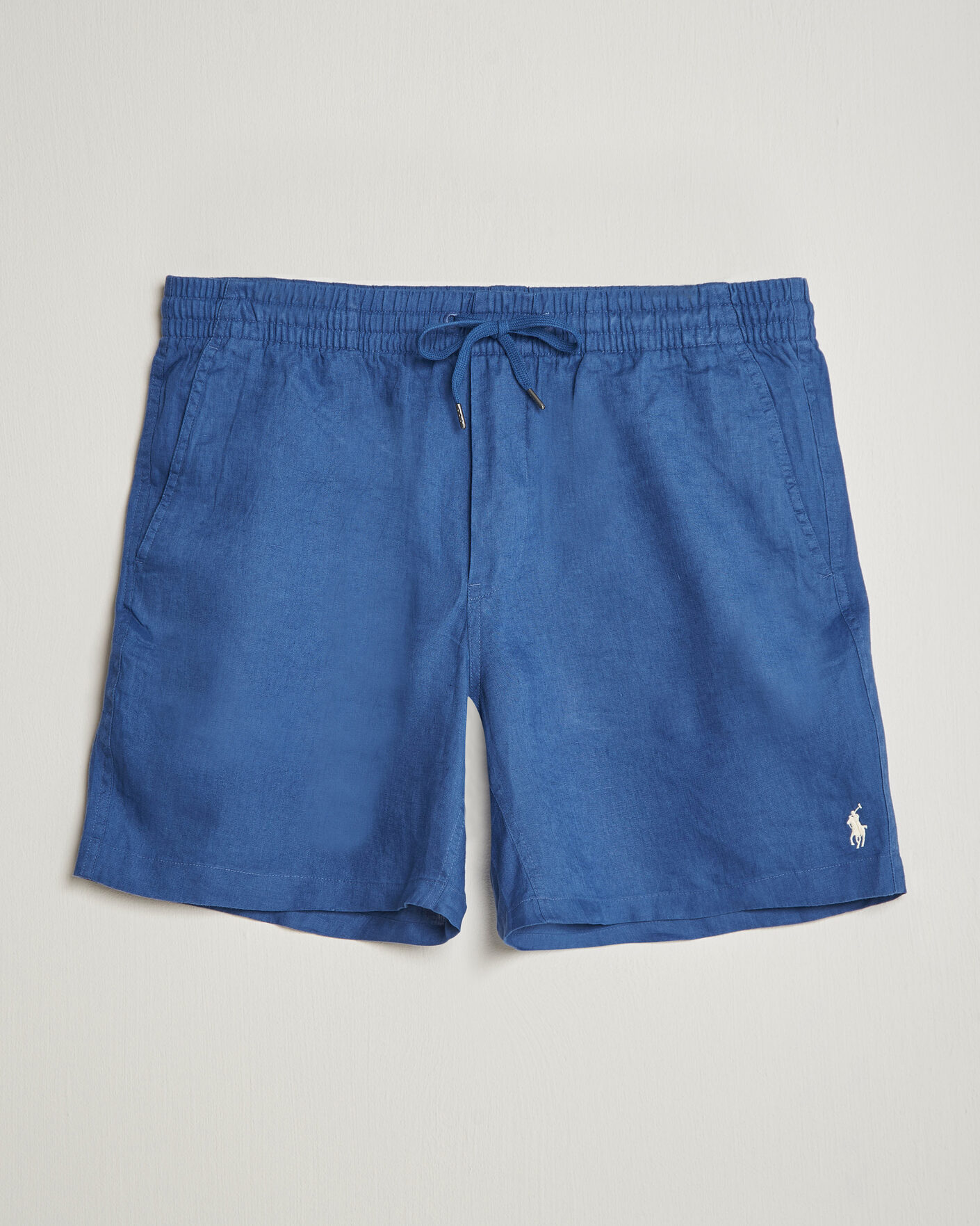 Heren | Korte broek | Polo Ralph Lauren | Dyed Linen Shorts Dusty Azure