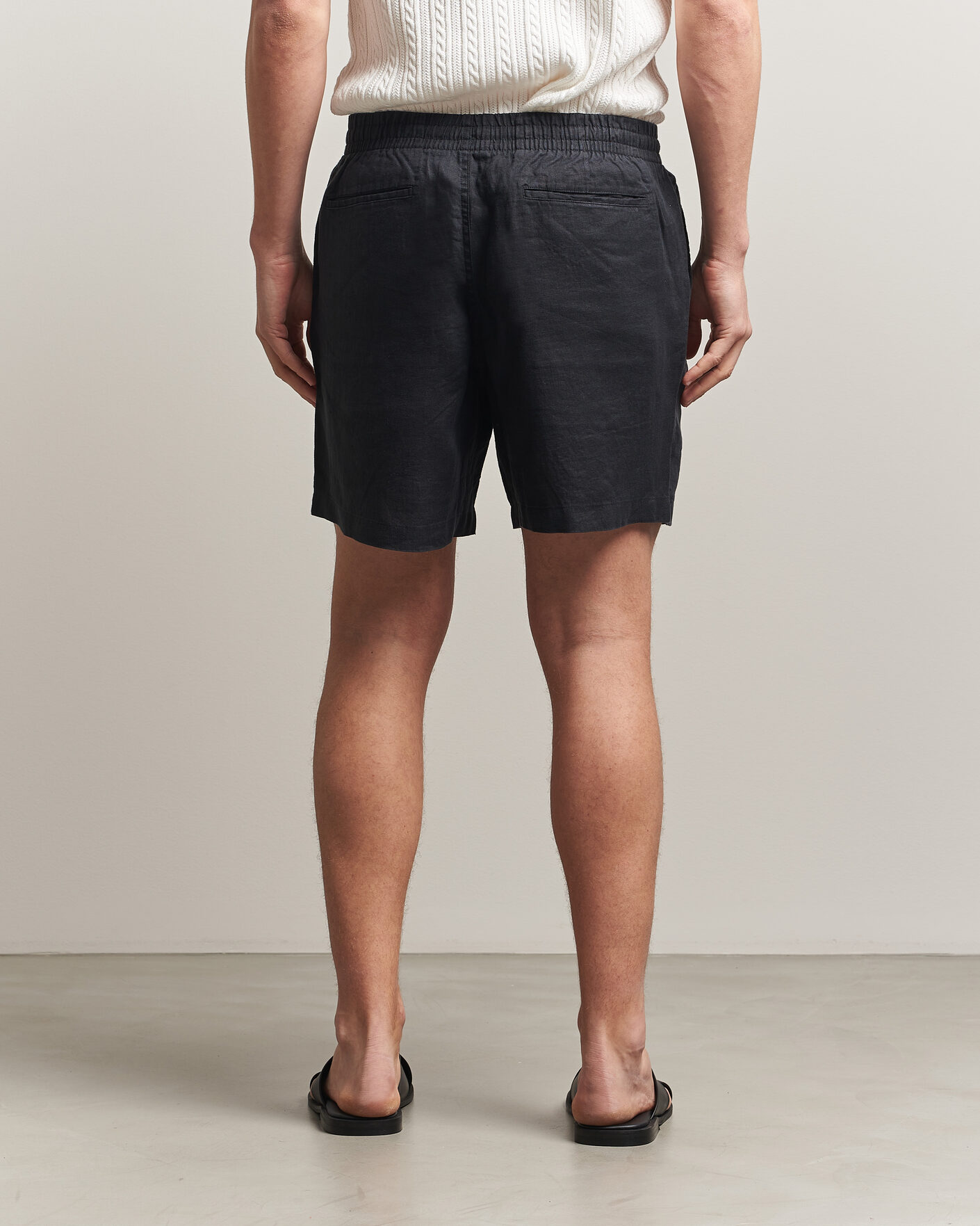 Heren | Korte broek | Polo Ralph Lauren | Dyed Linen Shorts Polo Black