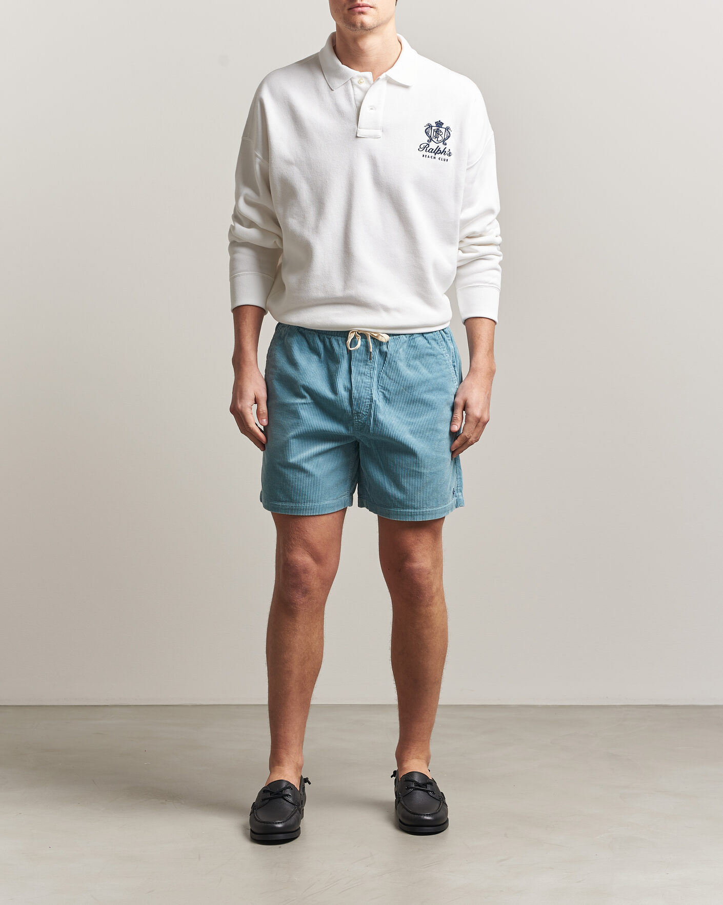 Heren | Korte broek | Polo Ralph Lauren | Corduroy Shorts Blue Note