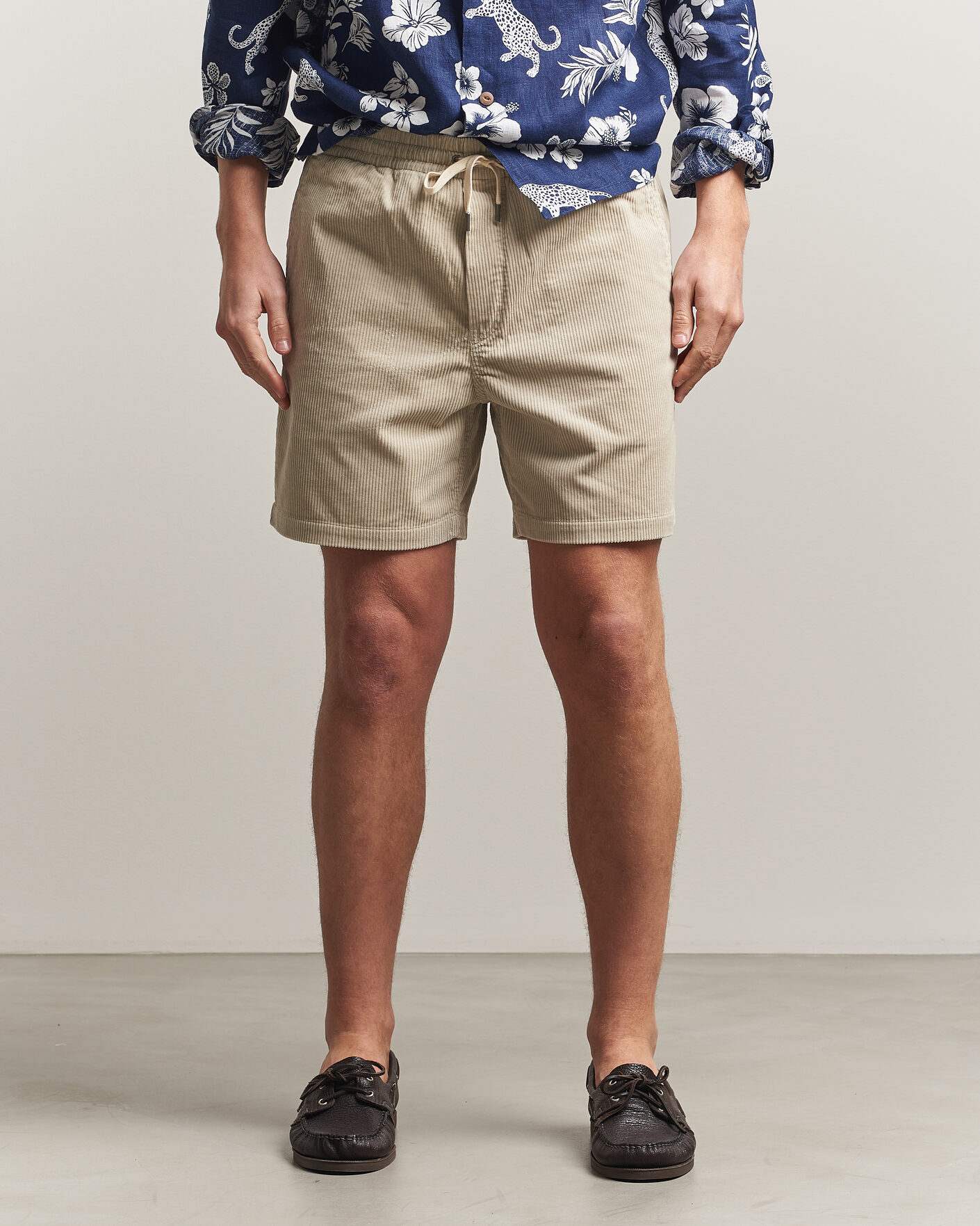 Heren | Korte broek | Polo Ralph Lauren | Corduroy Shorts Khaki Stone