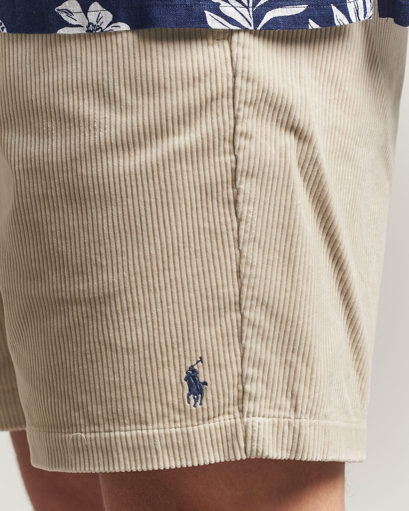 Heren | Korte broek | Polo Ralph Lauren | Corduroy Shorts Khaki Stone