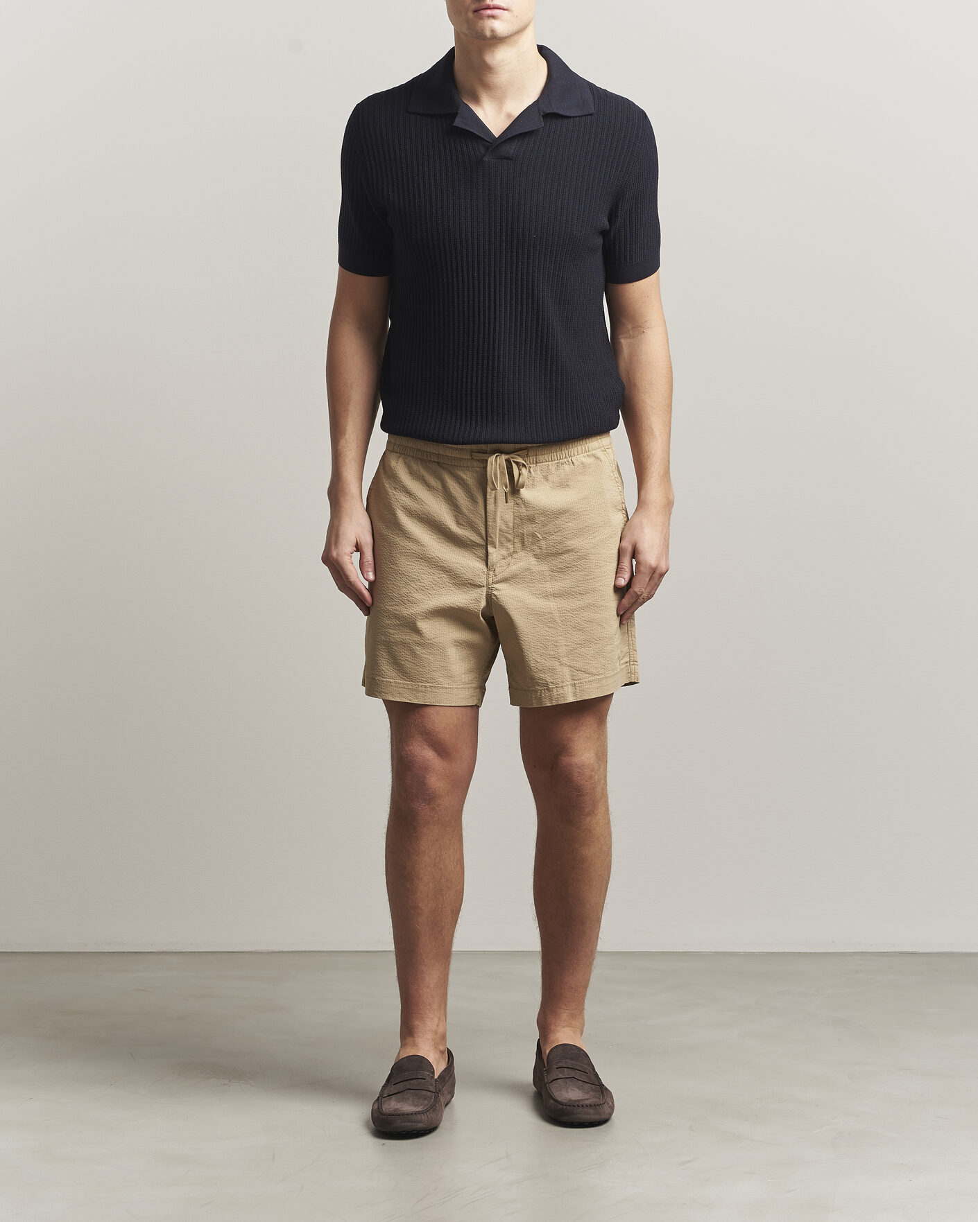Heren | Korte broek | Polo Ralph Lauren | Seersucker Shorts Coastal Beige
