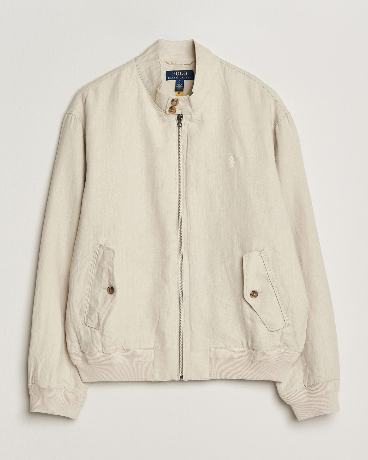 Heren | Jassen | Polo Ralph Lauren | Linen Herringbone Windbreaker Basic Sand