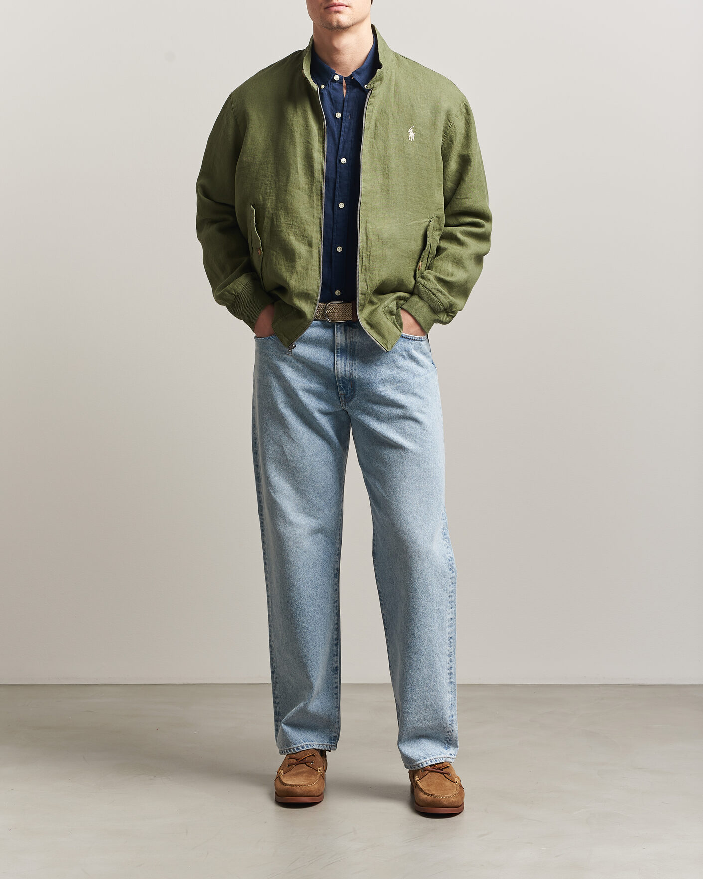 Heren | Jassen | Polo Ralph Lauren | Linen Herringbone Windbreaker Garden Trail