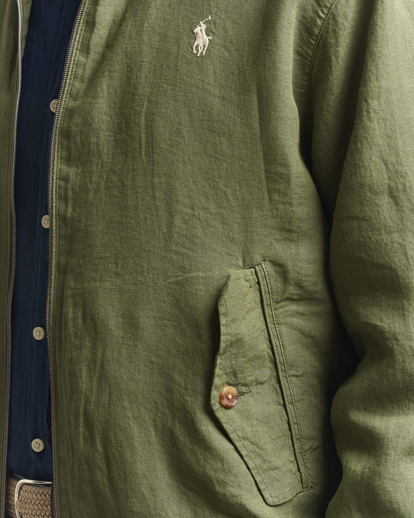 Heren | Jassen | Polo Ralph Lauren | Linen Herringbone Windbreaker Garden Trail