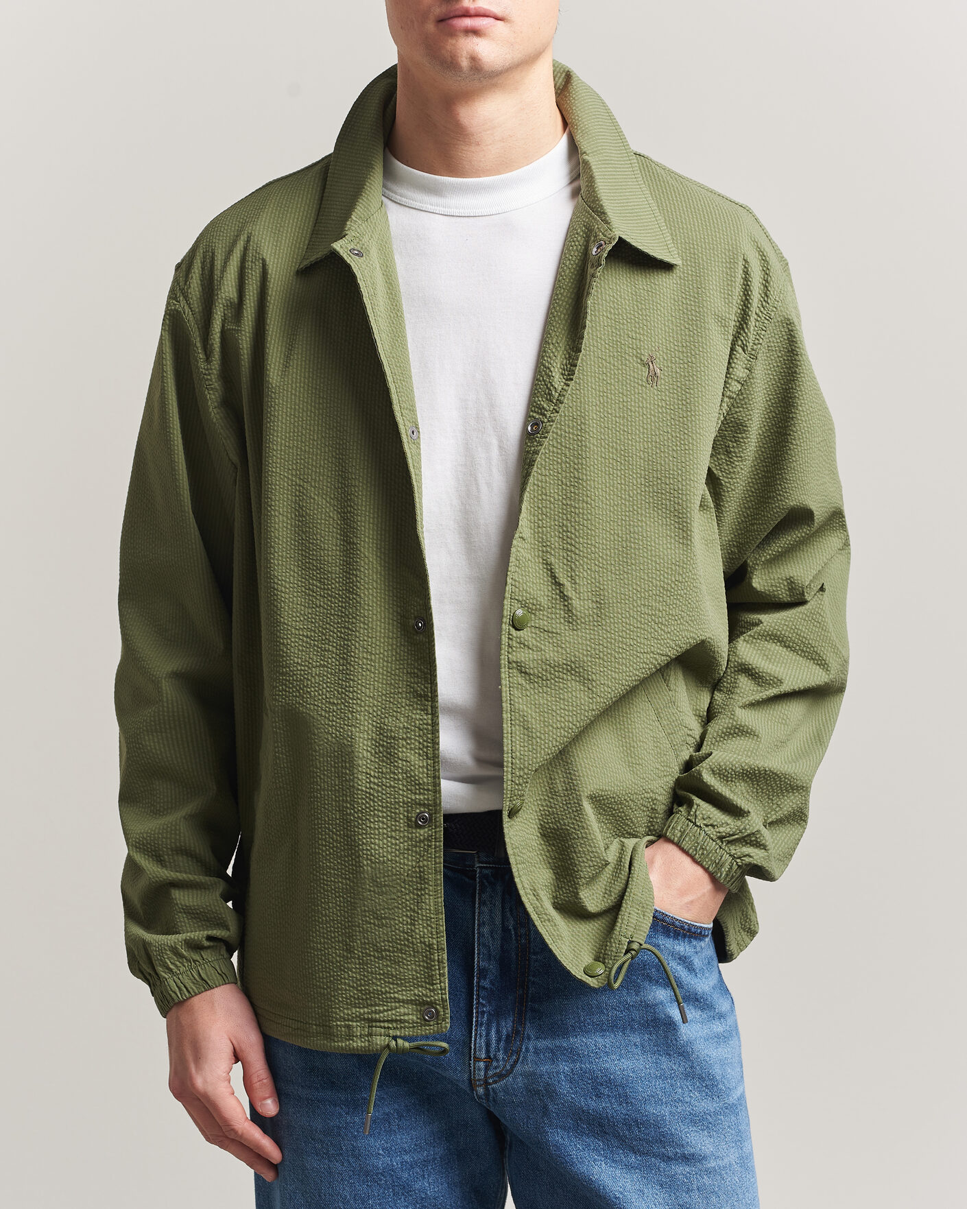 Heren | Jassen | Polo Ralph Lauren | Seersucker Windbreaker Jacket Supply Olive