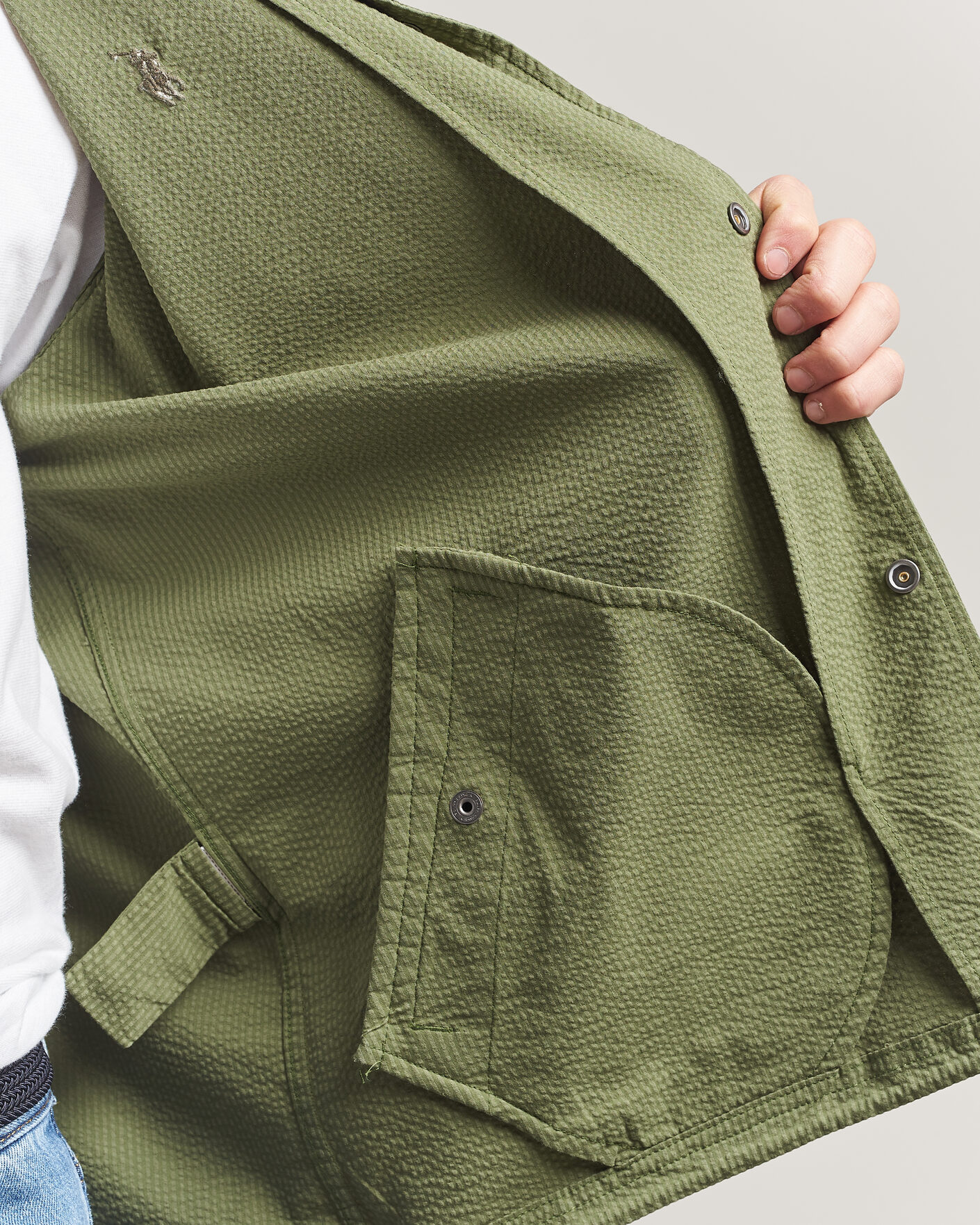 Heren | Jassen | Polo Ralph Lauren | Seersucker Windbreaker Jacket Supply Olive