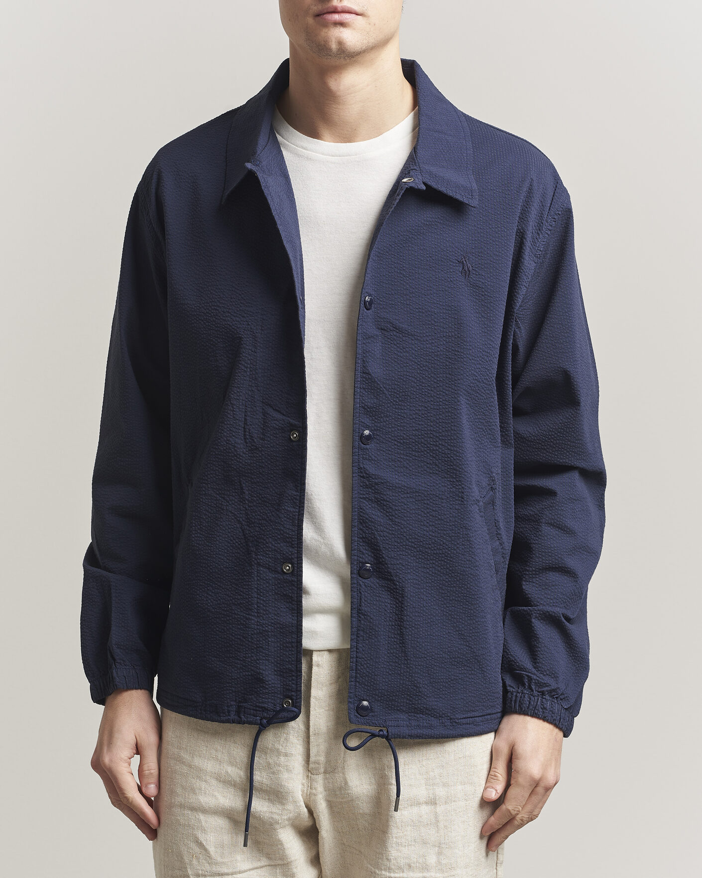 Heren | Jassen | Polo Ralph Lauren | Seersucker Windbreaker Jacket Newport Navy