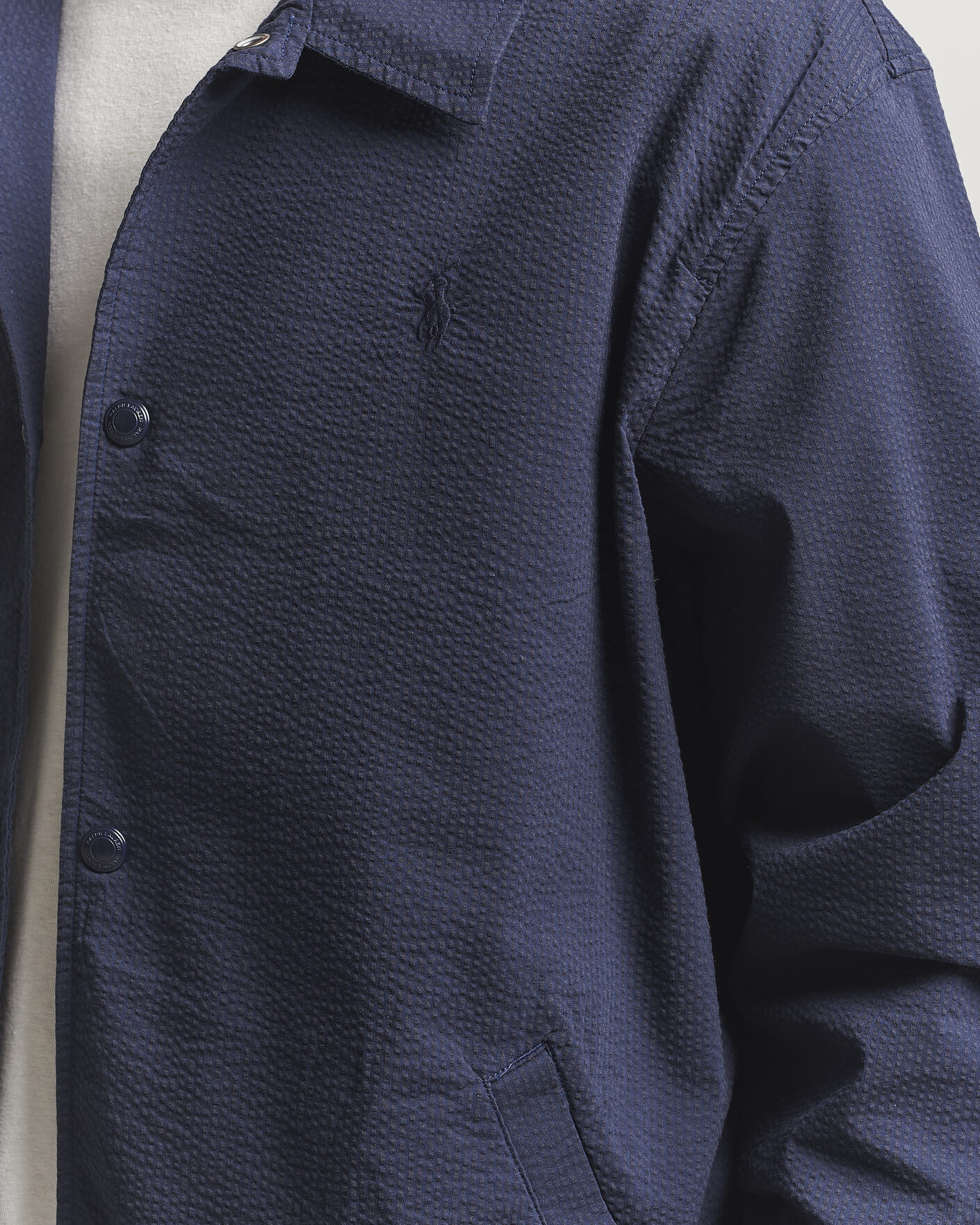 Heren | Jassen | Polo Ralph Lauren | Seersucker Windbreaker Jacket Newport Navy