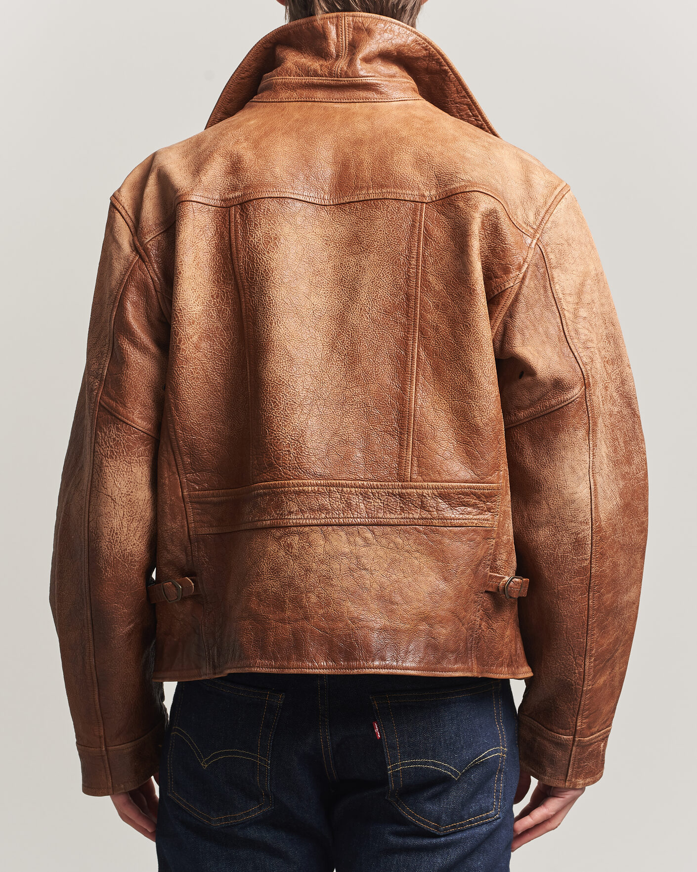 Heren | Jassen | Polo Ralph Lauren | Cow Leather Moto Jacket Brown