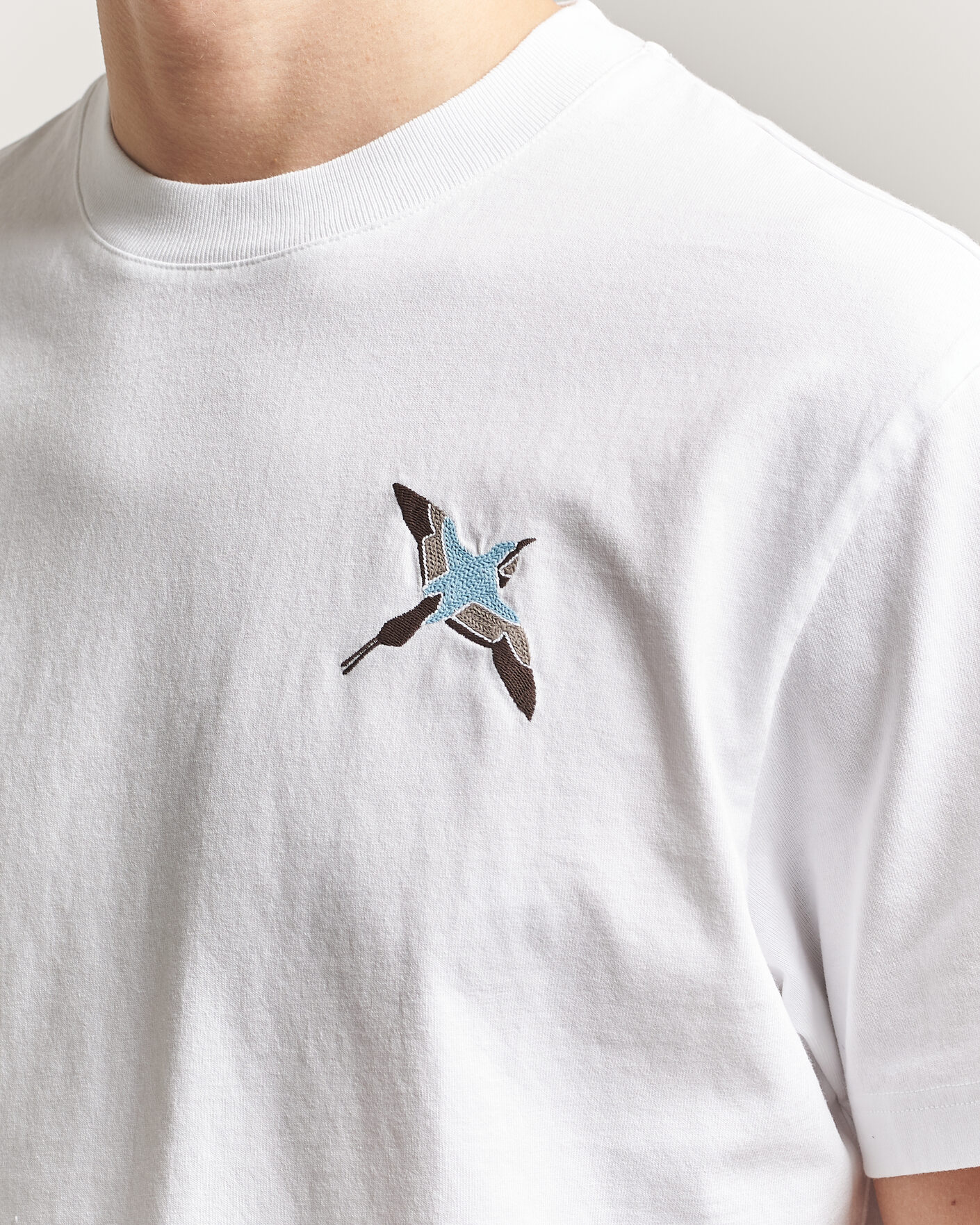 Heren | T-shirts | Axel Arigato | Micro Bee Bird T-Shirt White