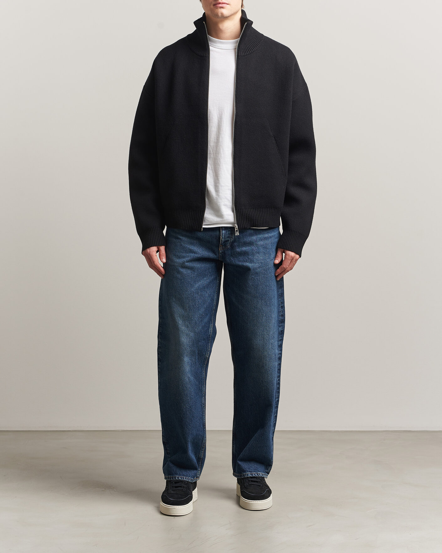 Heren | Truien | Axel Arigato | Core Zip-Up Sweater Black