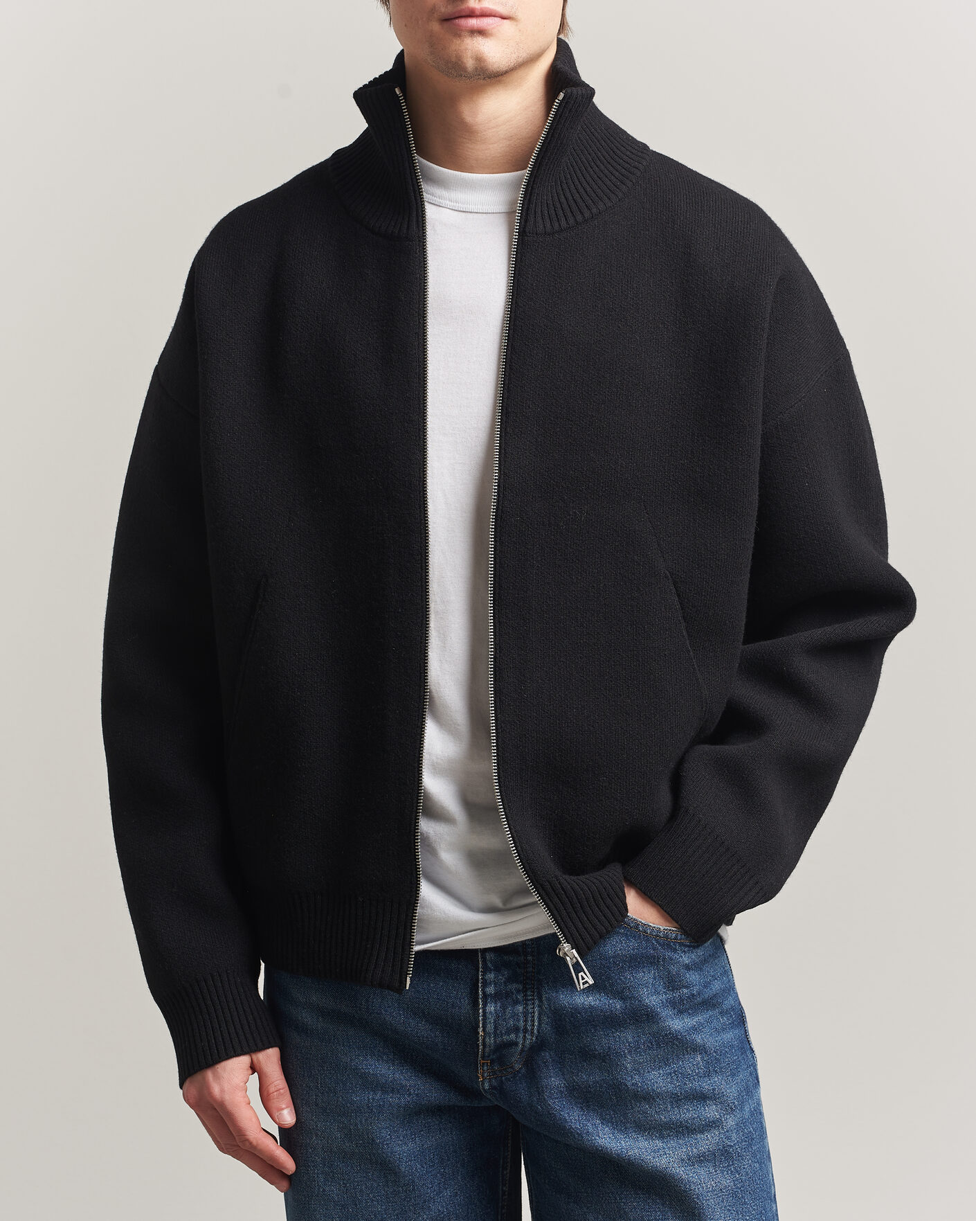 Heren | Truien | Axel Arigato | Core Zip-Up Sweater Black