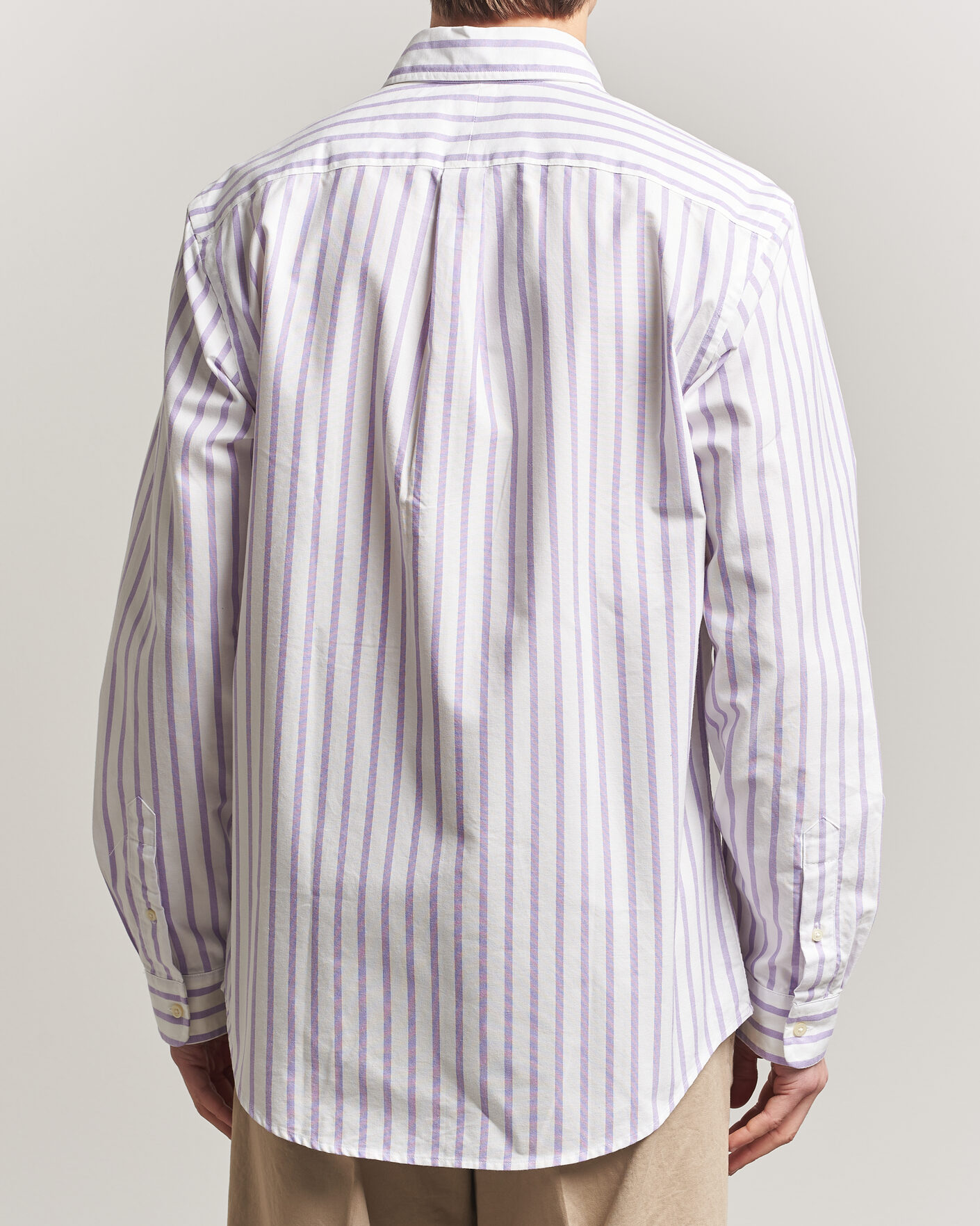Heren | Overhemden | Polo Ralph Lauren | Custom Fit Striped Oxford Shirt Purple