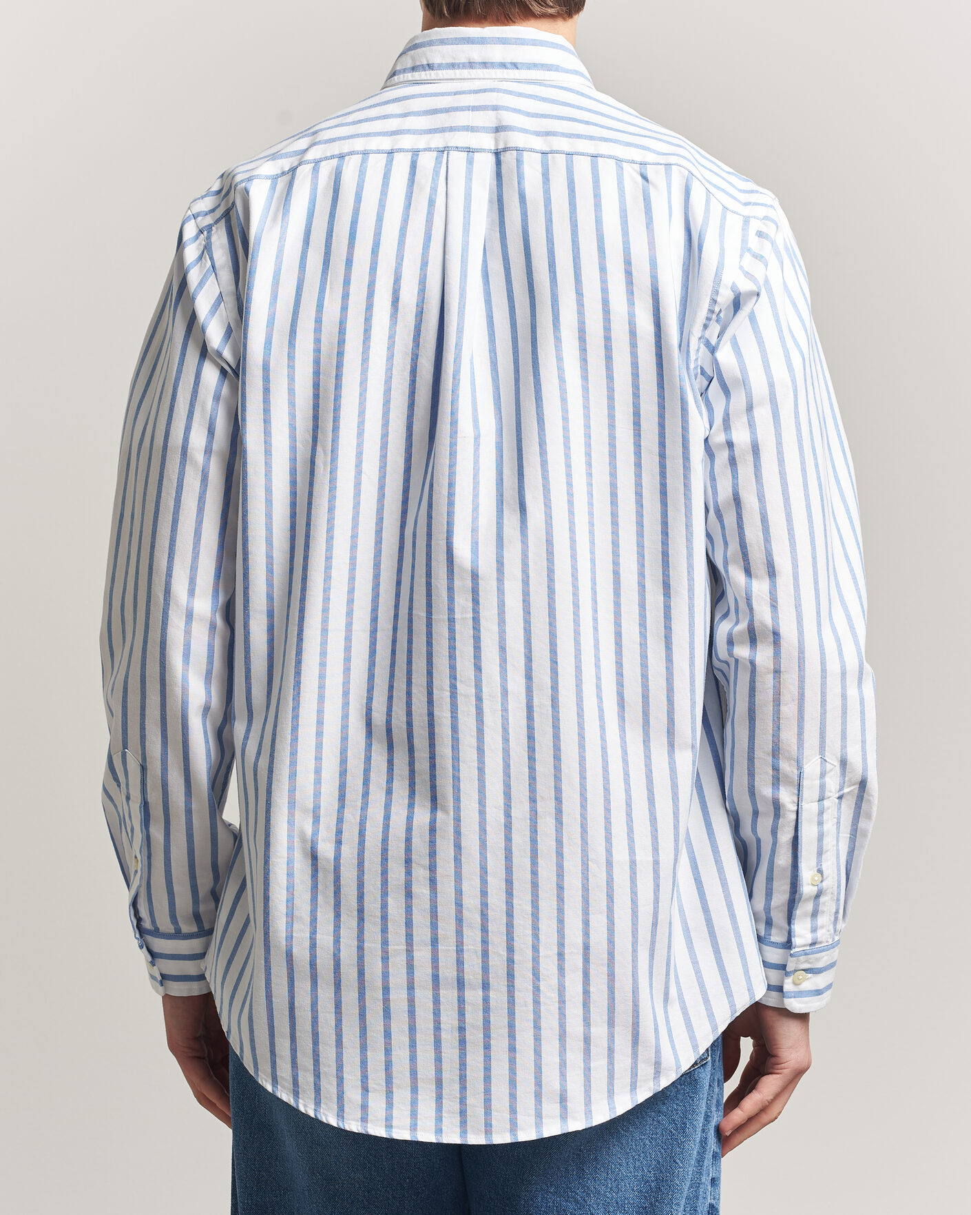 Heren | Overhemden | Polo Ralph Lauren | Custom Fit Striped Oxford Shirt Blue