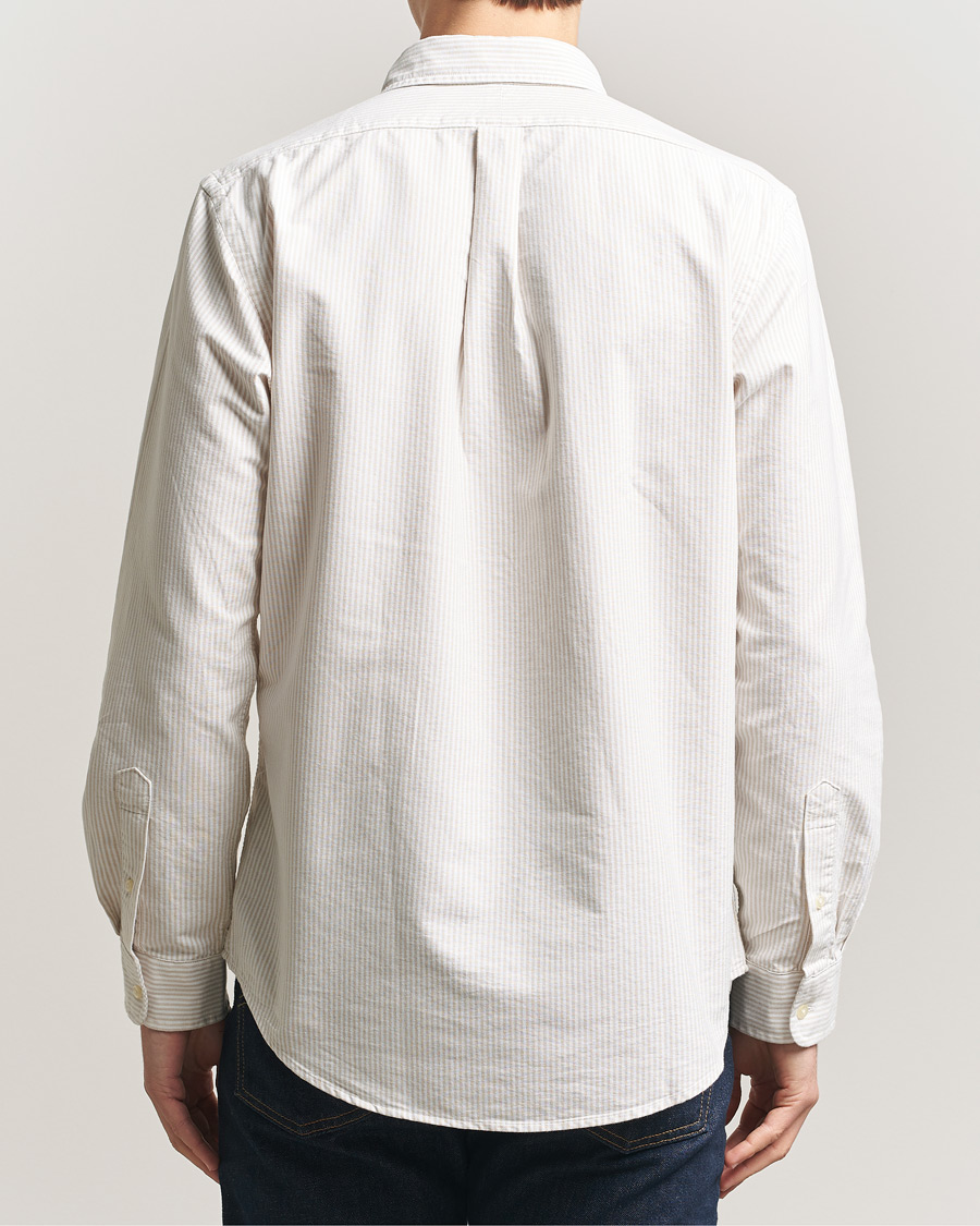 Heren | Overhemden | Polo Ralph Lauren | Custom Fit Micro Striped Oxford Shirt Beige