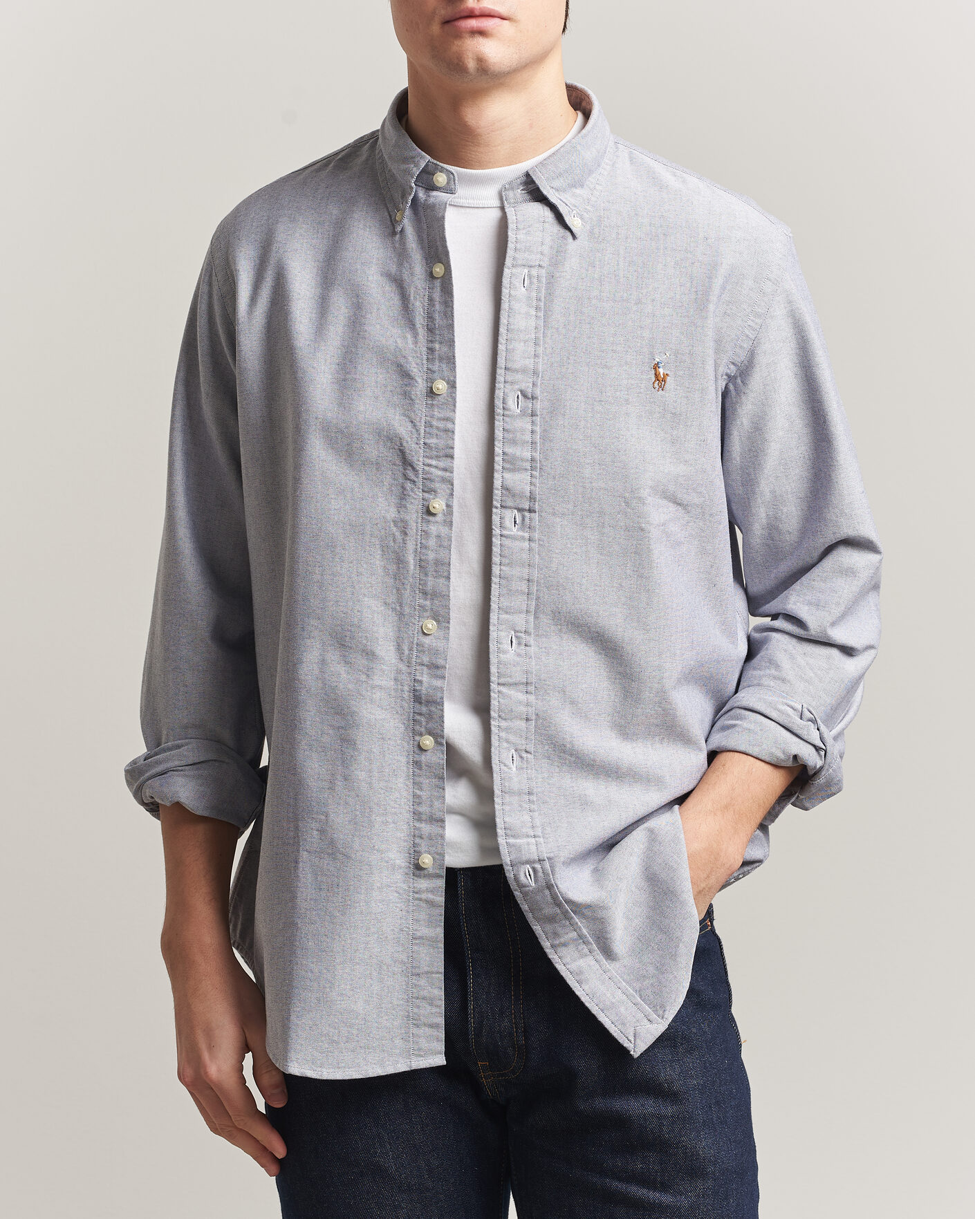 Heren | Overhemden | Polo Ralph Lauren | Custom Fit Oxford Shirt Navy