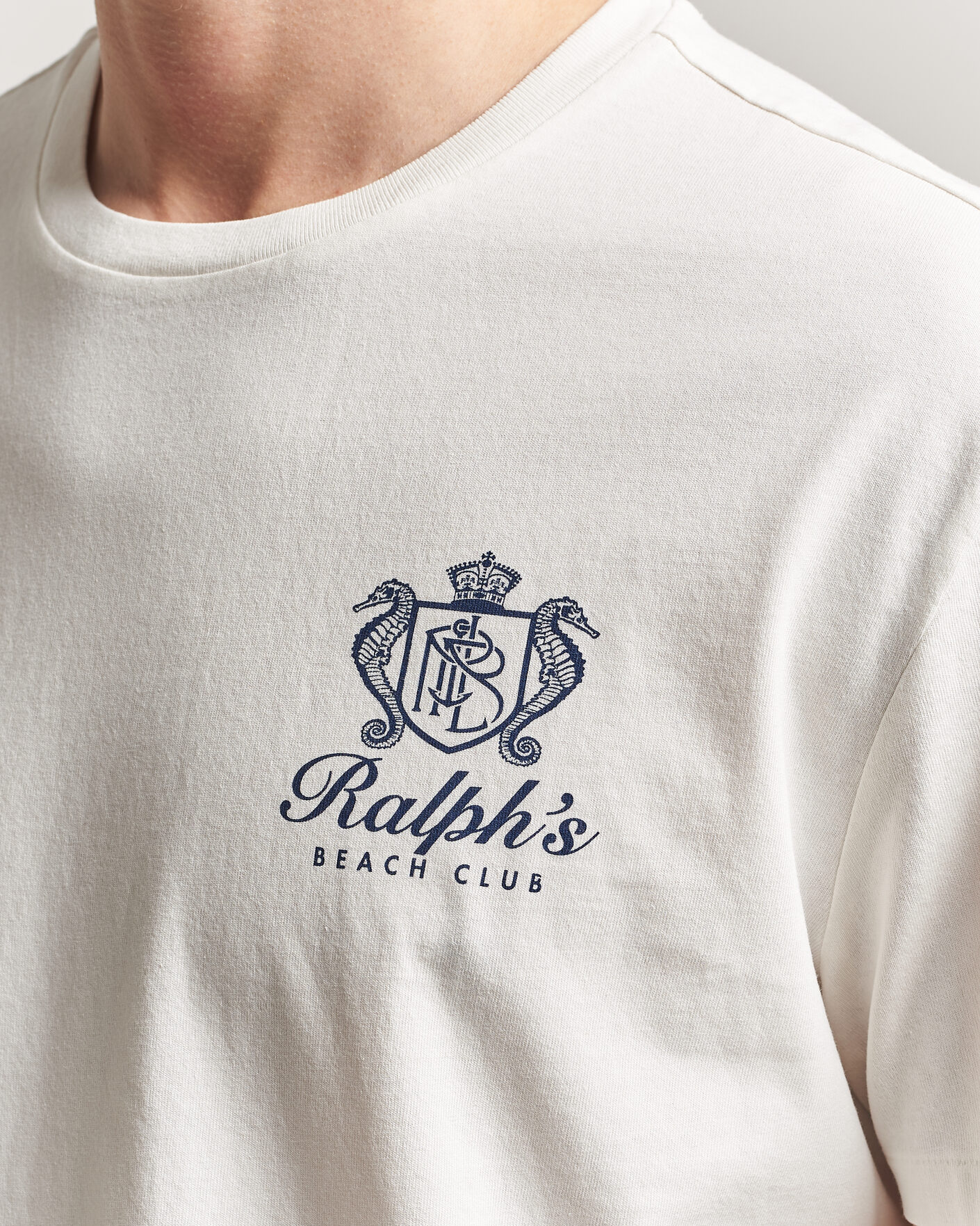 Heren | T-shirts | Polo Ralph Lauren | Ralph's Beach Club Back Print Tee White