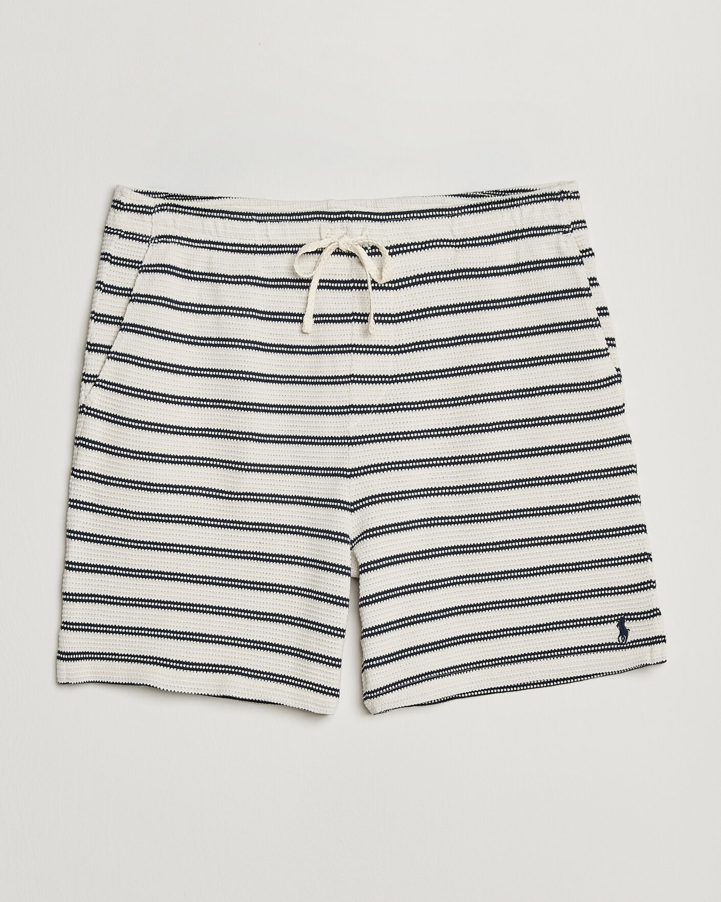 Heren | Korte broek | Polo Ralph Lauren | Knitted Shorts Pale Cream/Newport Navy