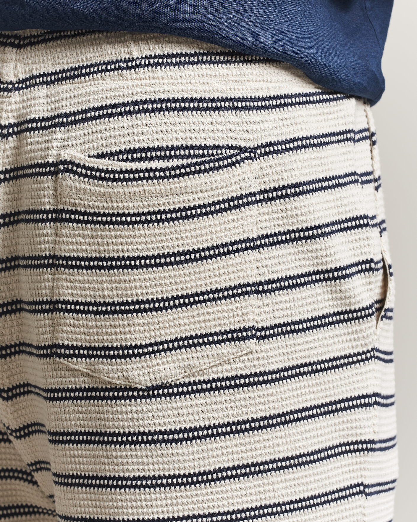 Heren | Korte broek | Polo Ralph Lauren | Knitted Shorts Pale Cream/Newport Navy
