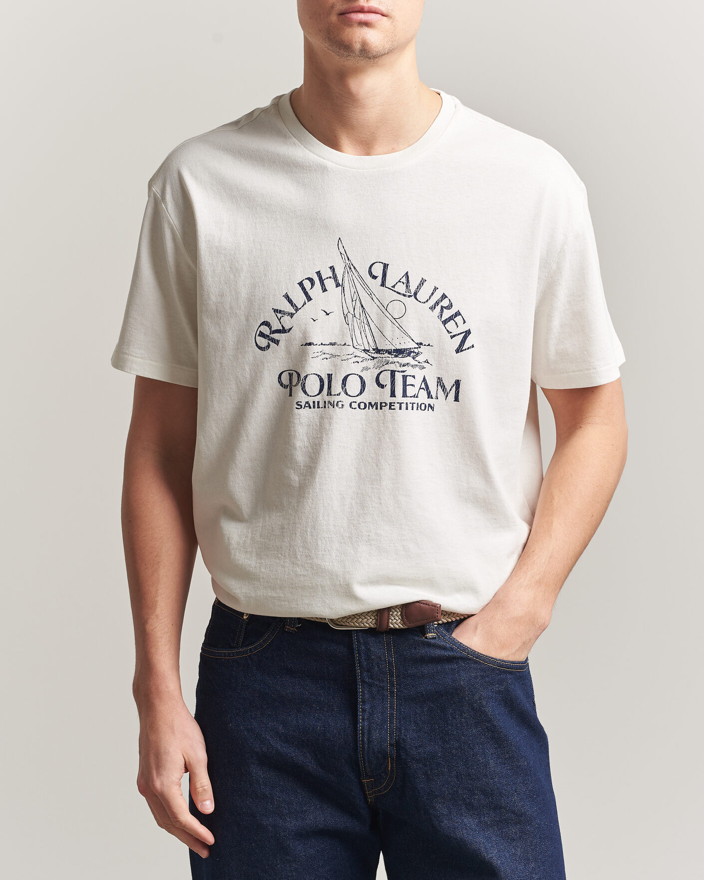 Heren | T-shirts | Polo Ralph Lauren | Ralph's Beach Club Printed Tee Deckwash White