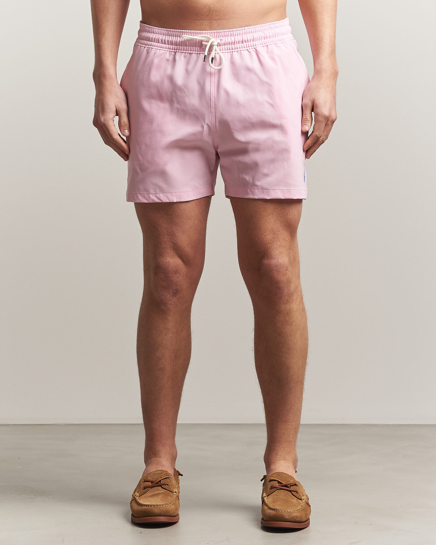 Heren | Zwembroek | Polo Ralph Lauren | Traveler Slim Trunk Pink
