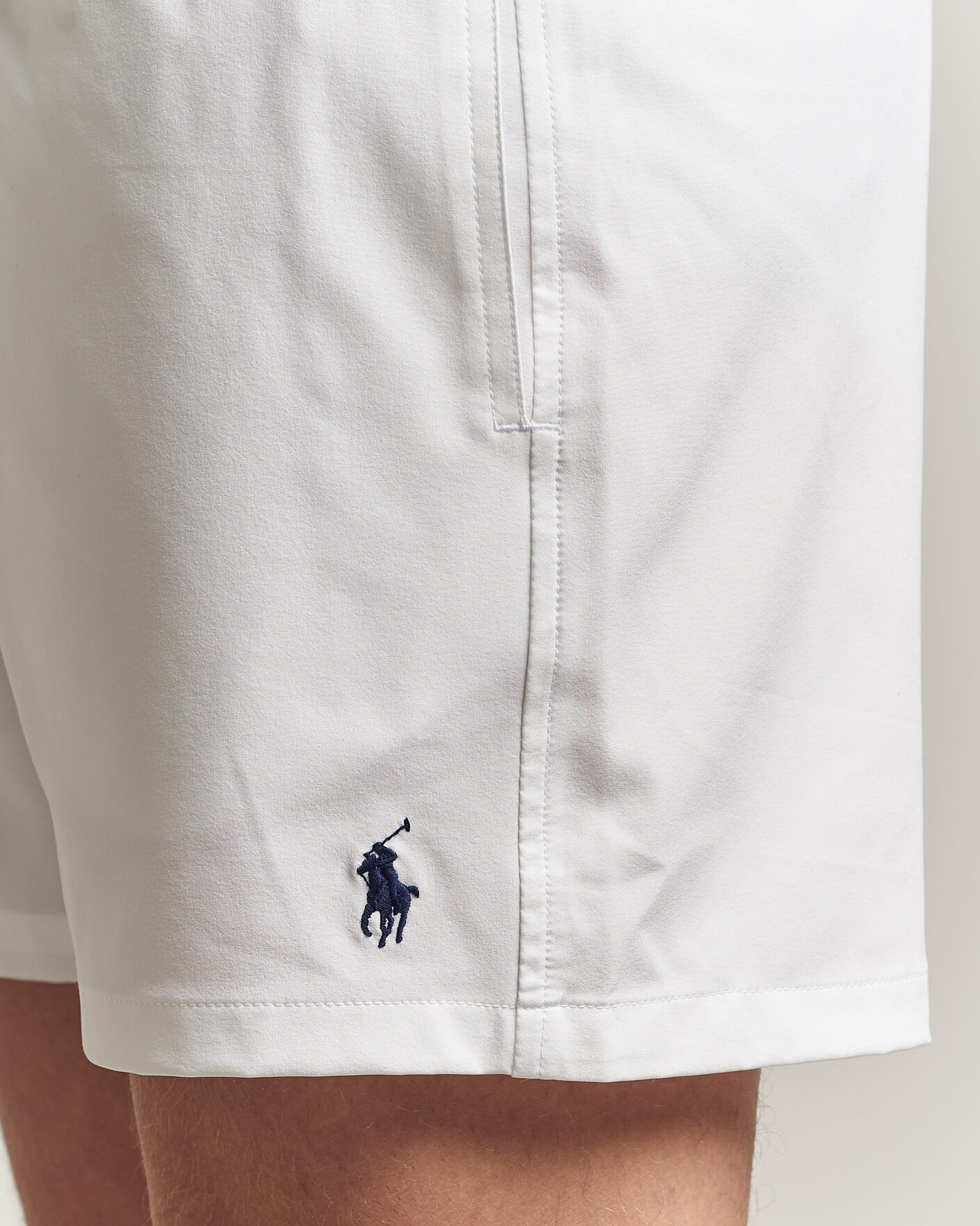 Heren | Zwembroek | Polo Ralph Lauren | Traveler Slim Trunk White