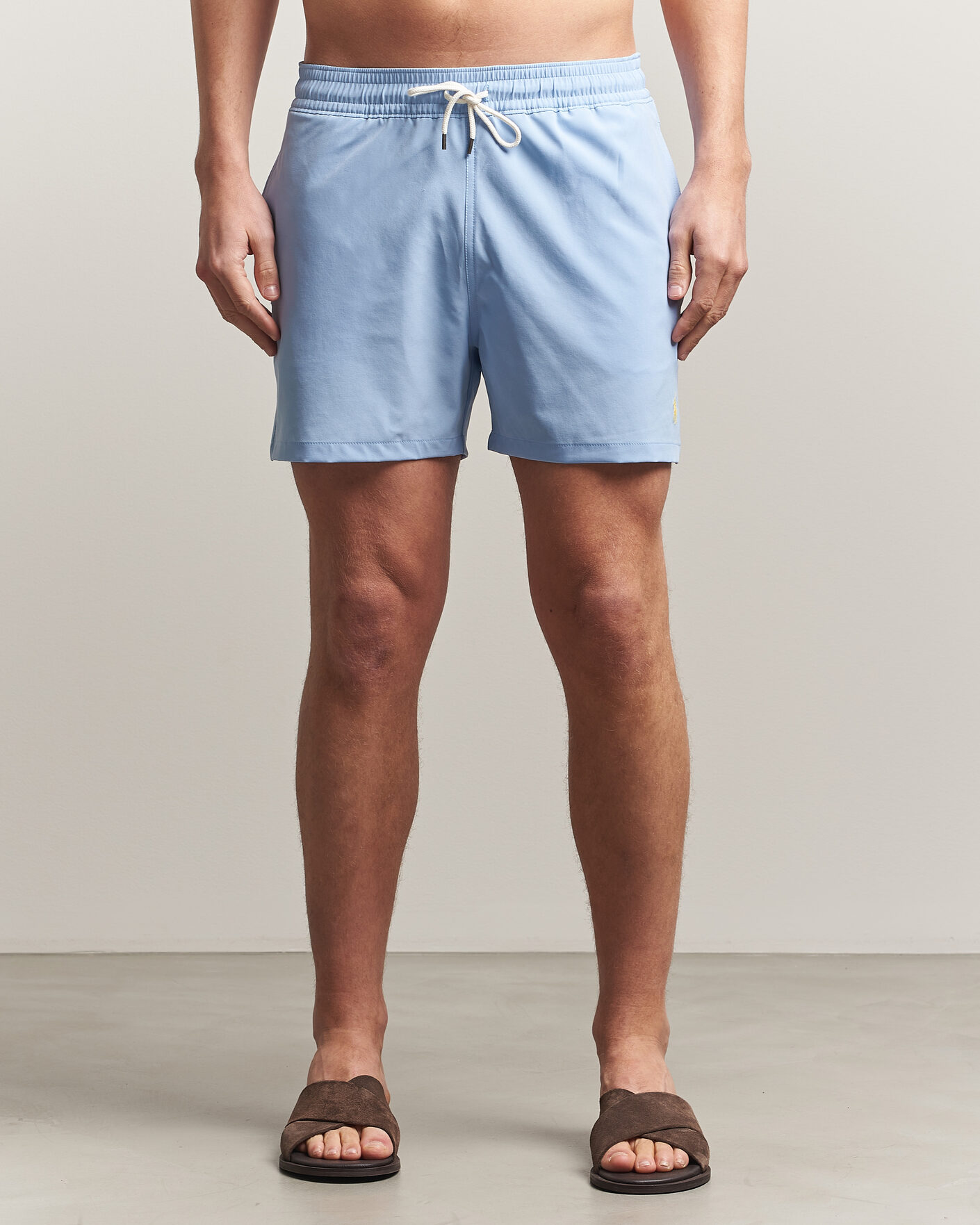 Heren | Zwembroek | Polo Ralph Lauren | Traveler Slim Trunk Light Blue