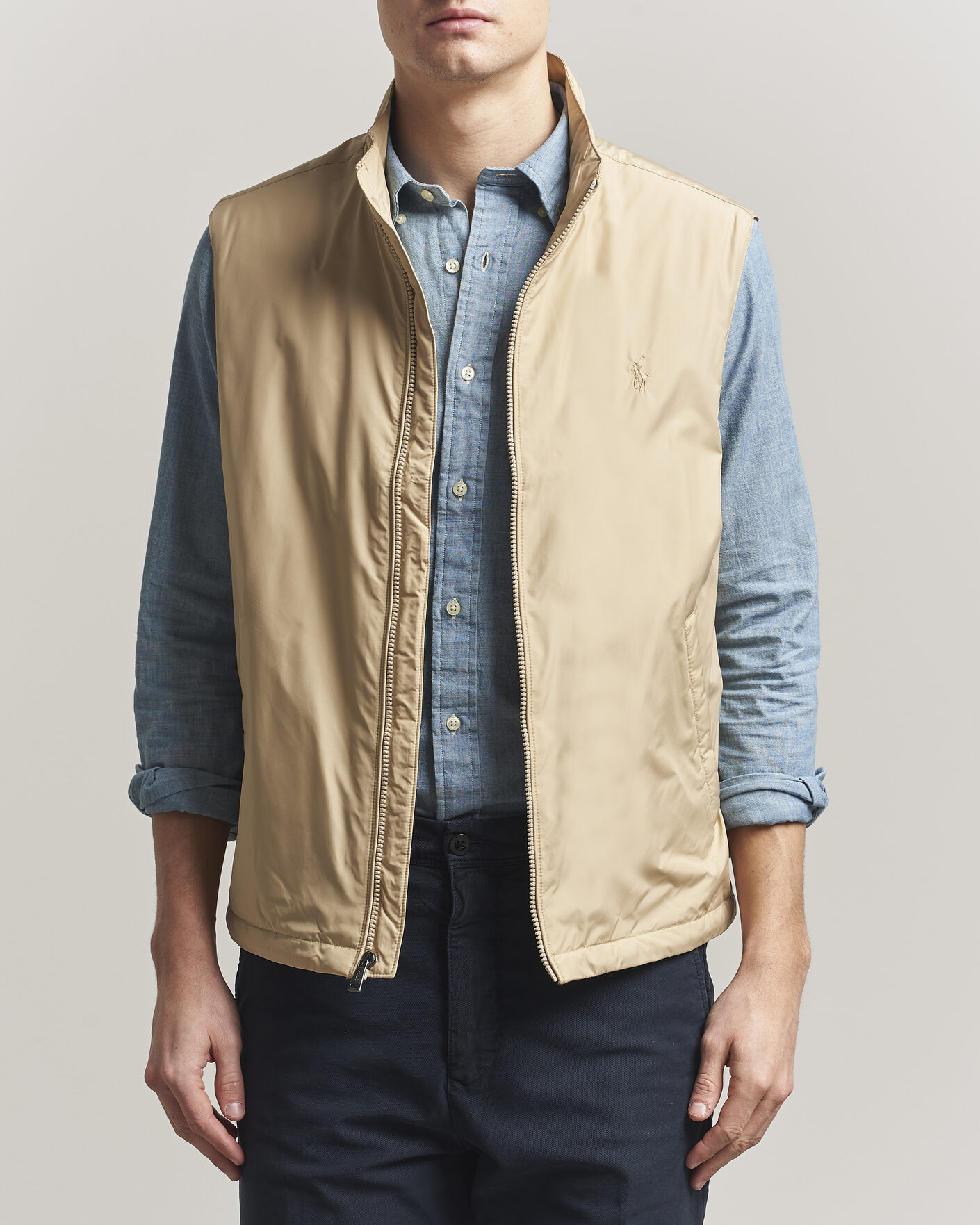 Heren | Gilets | Polo Ralph Lauren | Insulated Packable Vest Beige