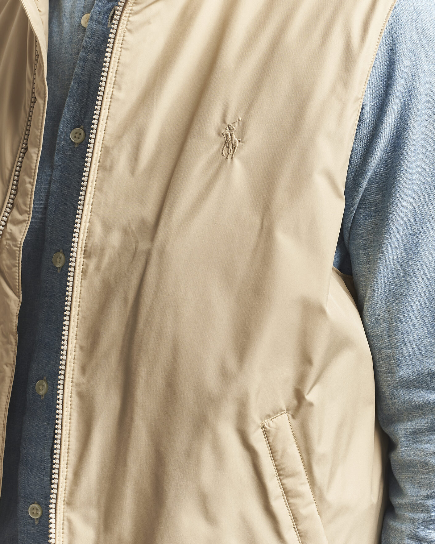 Heren | Gilets | Polo Ralph Lauren | Insulated Packable Vest Beige