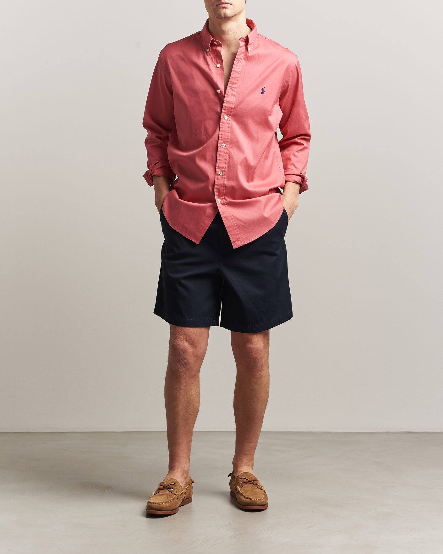 Heren |  | Polo Ralph Lauren | Custom Fit Garment Twill Shirt Adirondack Berry