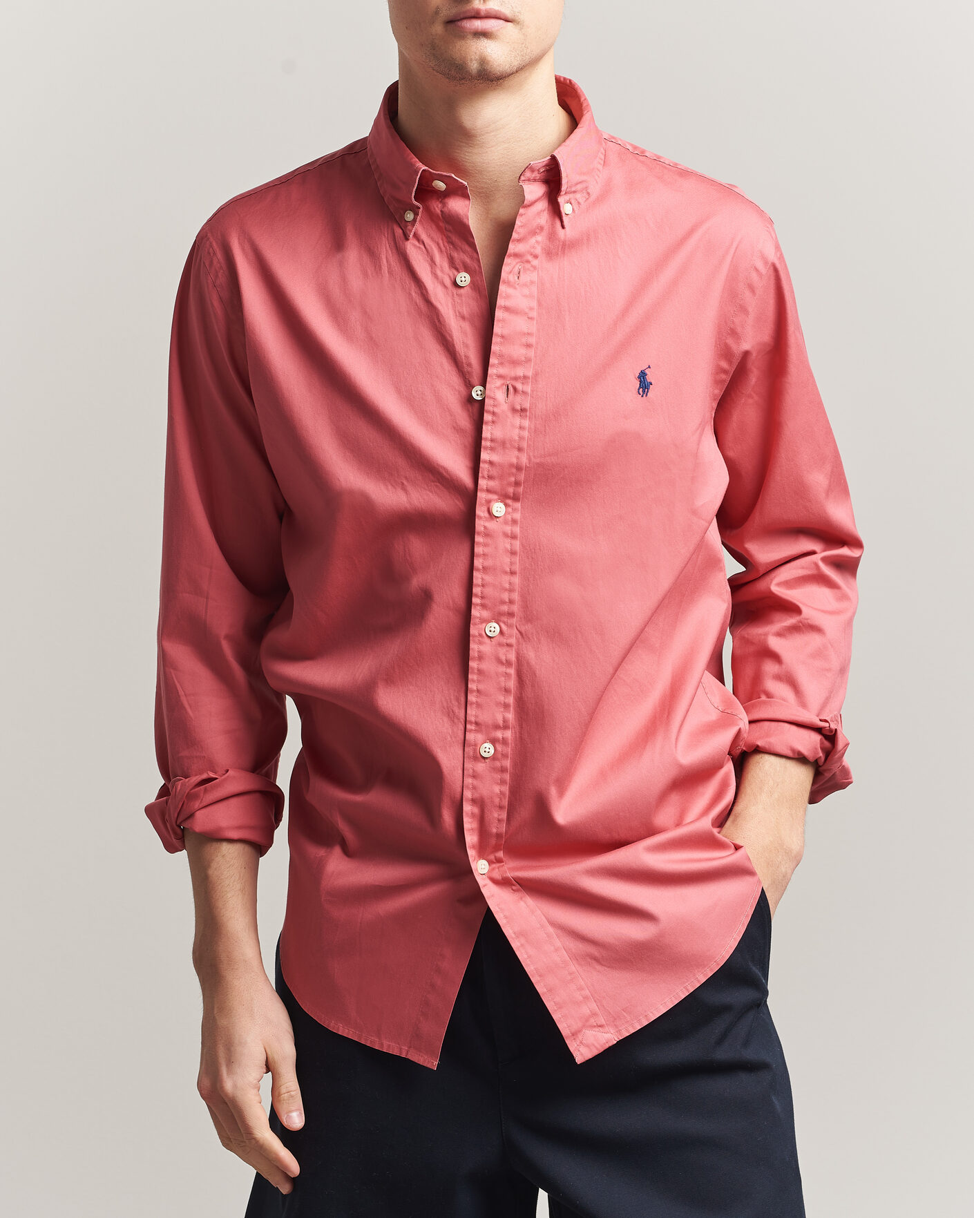 Heren | Overhemden | Polo Ralph Lauren | Custom Fit Garment Twill Shirt Adirondack Berry