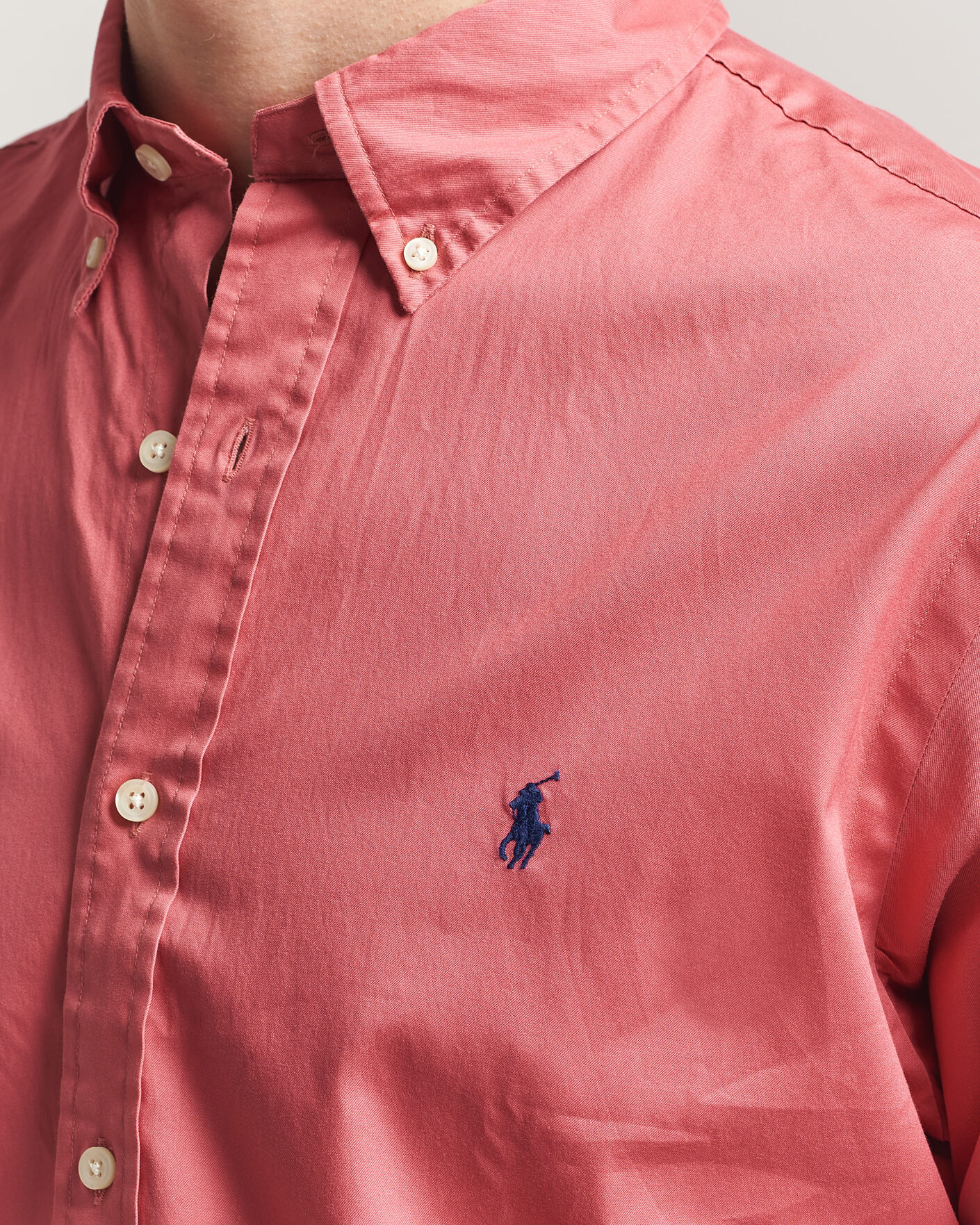 Heren | Overhemden | Polo Ralph Lauren | Custom Fit Garment Twill Shirt Adirondack Berry