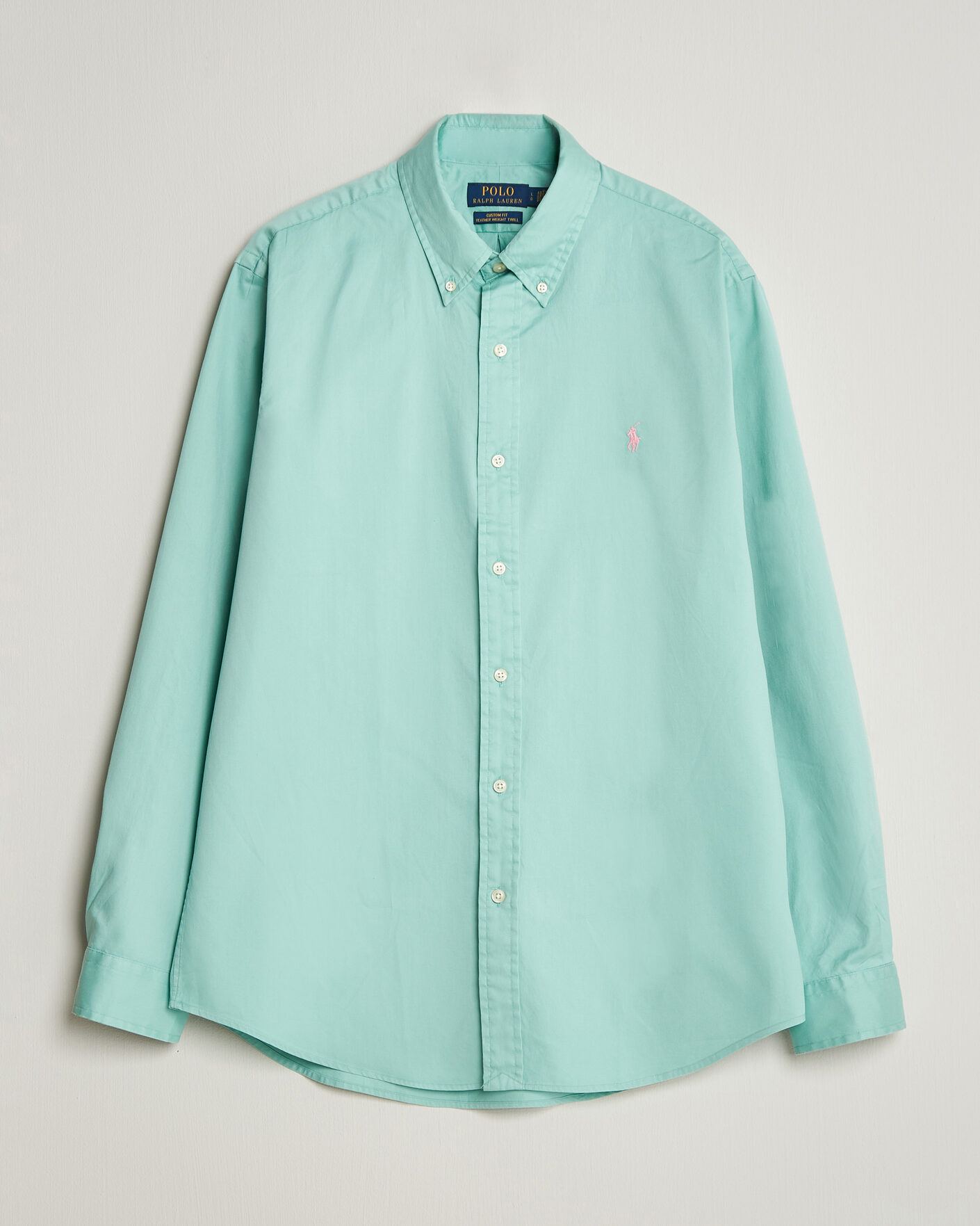Heren | Overhemden | Polo Ralph Lauren | Custom Fit Garment Twill Shirt Celadon