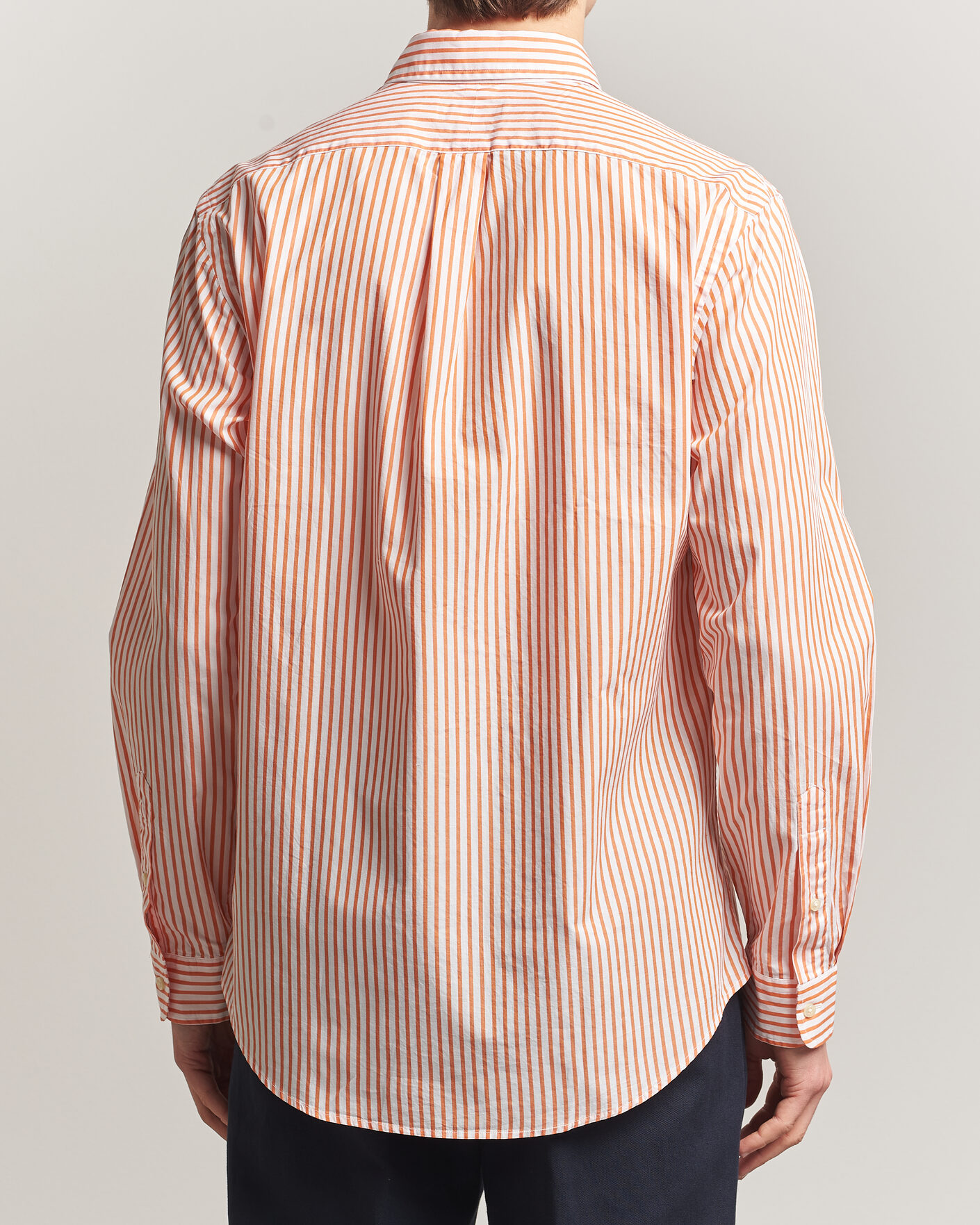Heren | Overhemden | Polo Ralph Lauren | Custom Fit Poplin Striped Shirt Kona Orange
