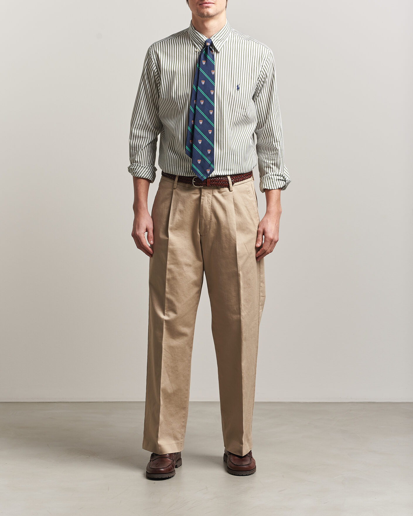 Heren | Overhemden | Polo Ralph Lauren | Custom Fit Poplin Striped Shirt Garden Trail