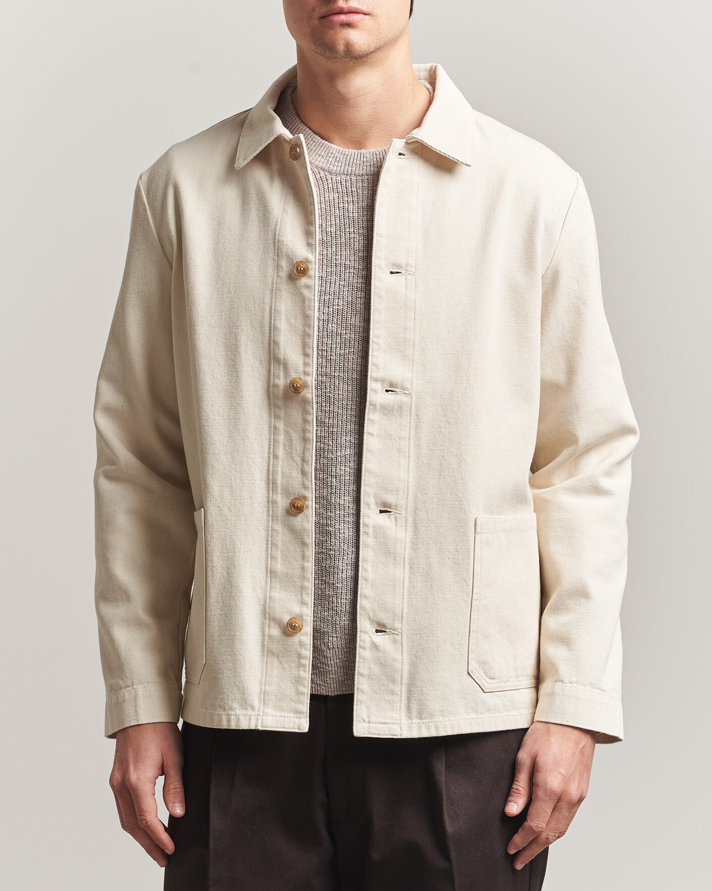 Heren | Overhemden | A.P.C. | Kerlouan Denim Overshirt Ecru