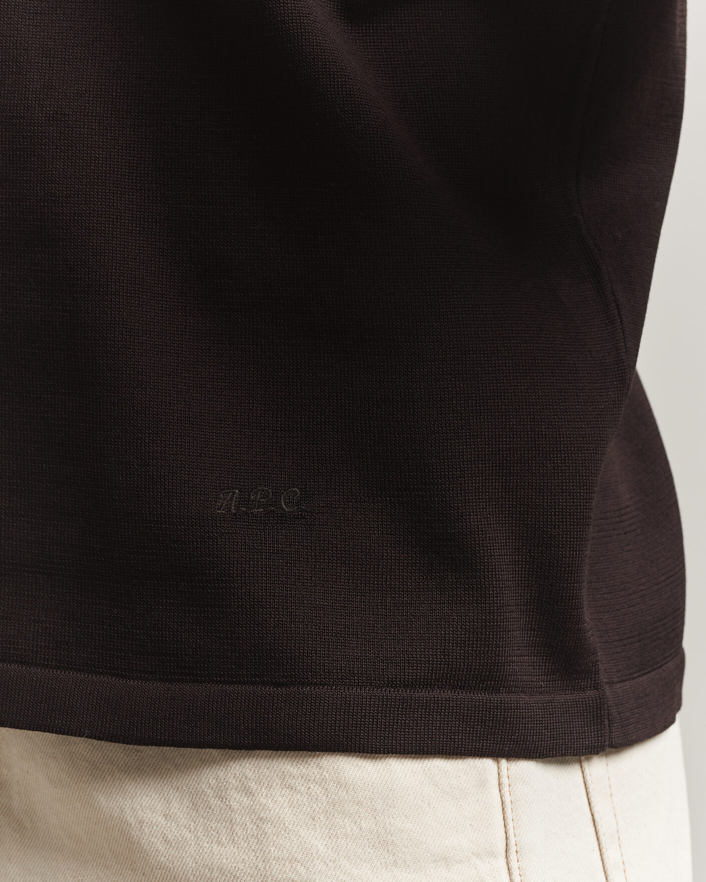 Heren | Polo's | A.P.C. | Colin Knitted Polo Brown