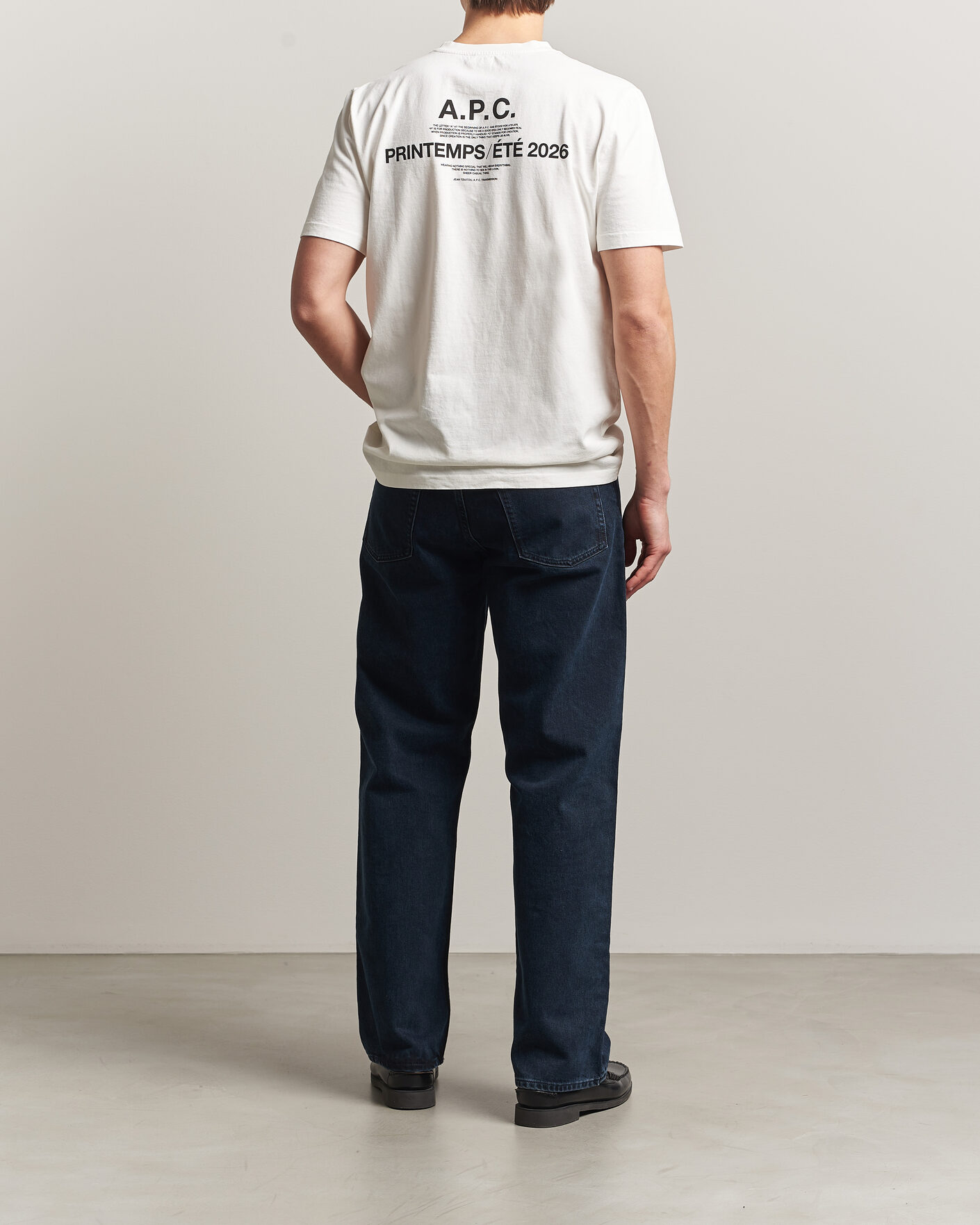 Heren | T-shirts | A.P.C. | Printed Crew Neck T-Shirt Off White