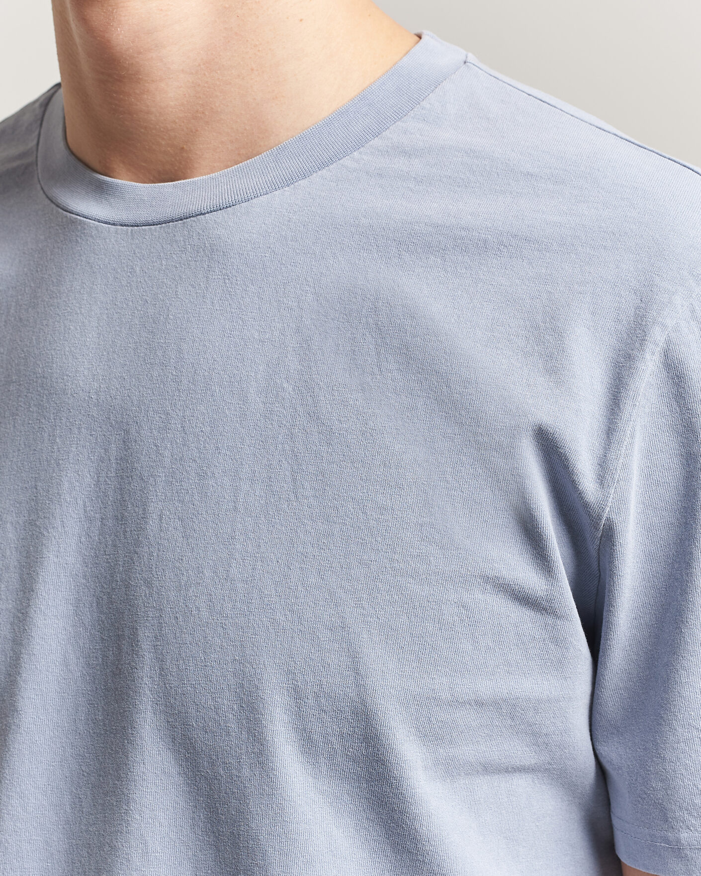 Heren | T-shirts | A.P.C. | Printed Crew Neck T-Shirt Light Blue