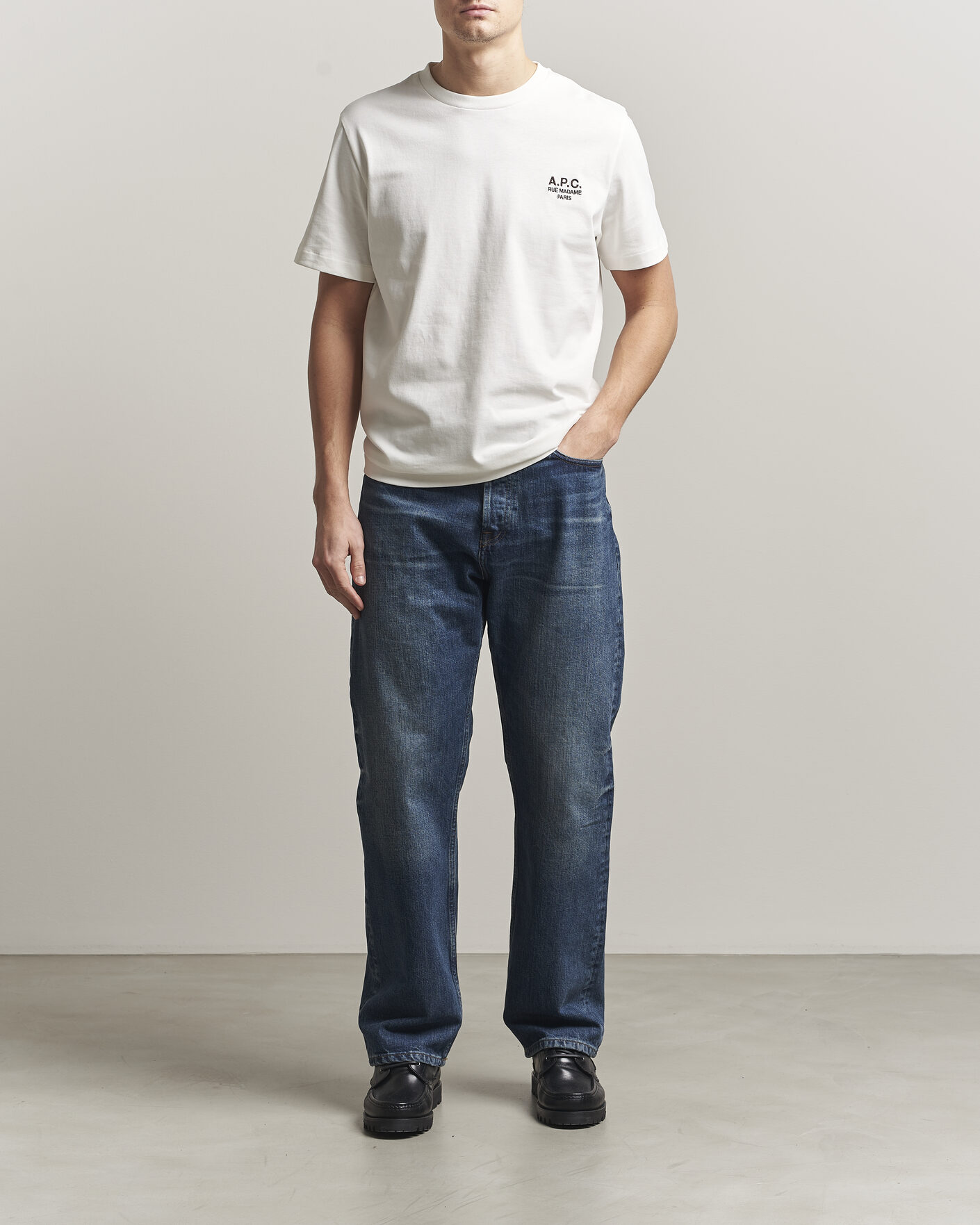 Heren | T-shirts | A.P.C. | Rue Madame T-Shirt Off White