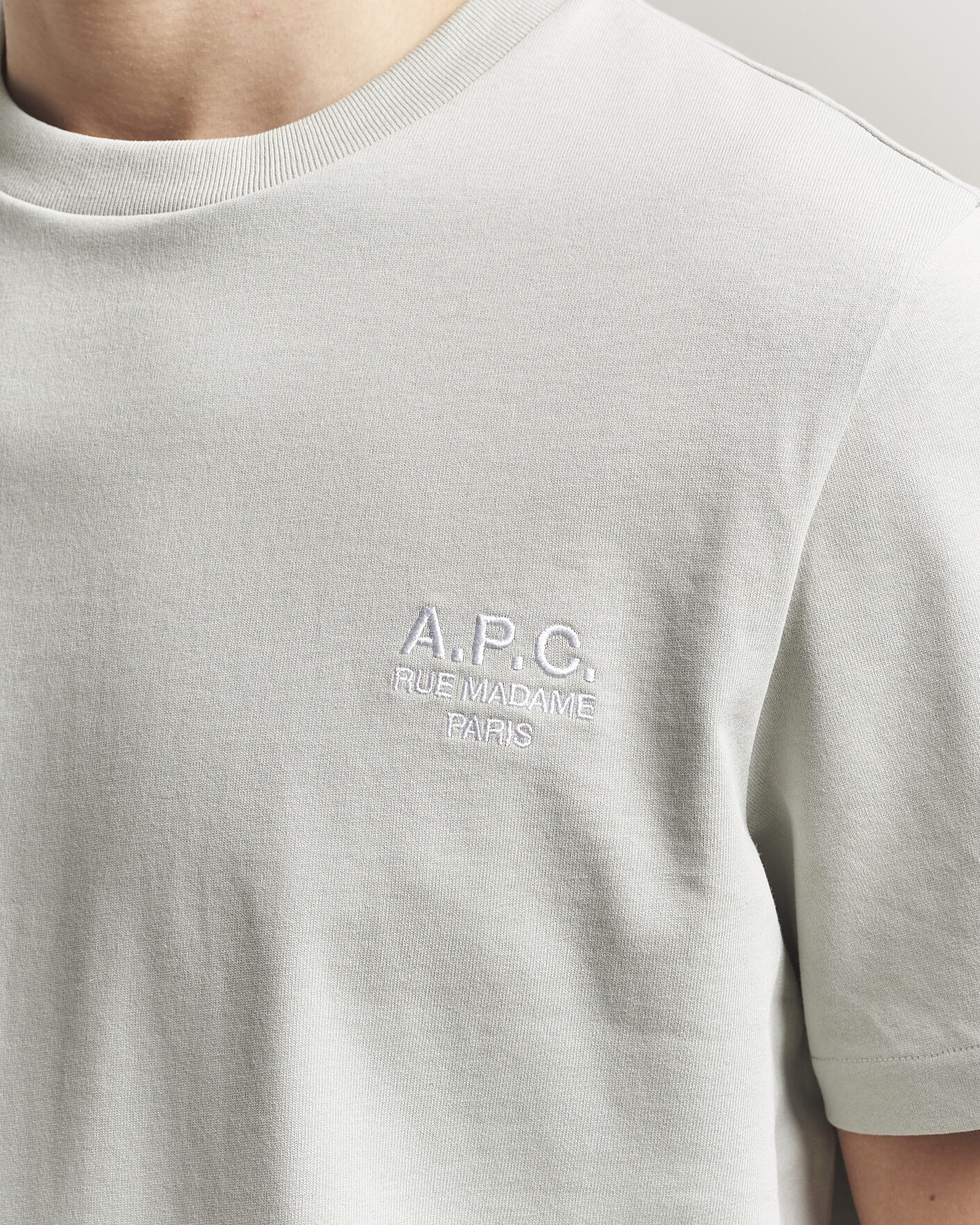 Heren | T-shirts | A.P.C. | Rue Madame T-Shirt Light Green