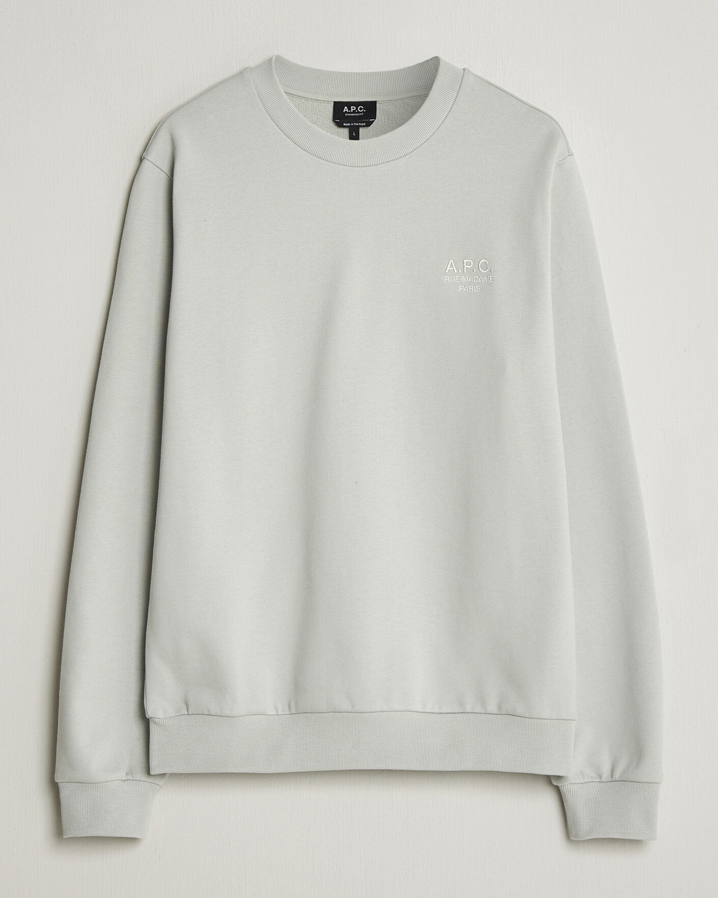 Heren | Truien | A.P.C. | Rue Madame Sweatshirt Light Green