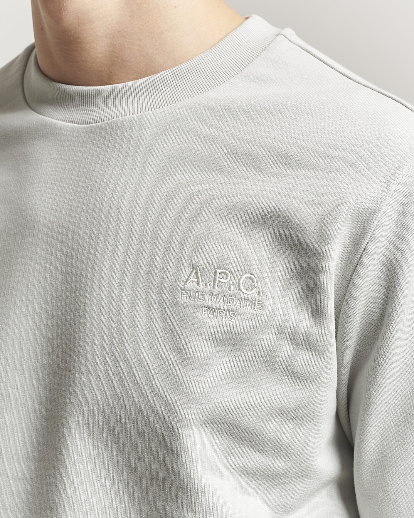 Heren | Truien | A.P.C. | Rue Madame Sweatshirt Light Green