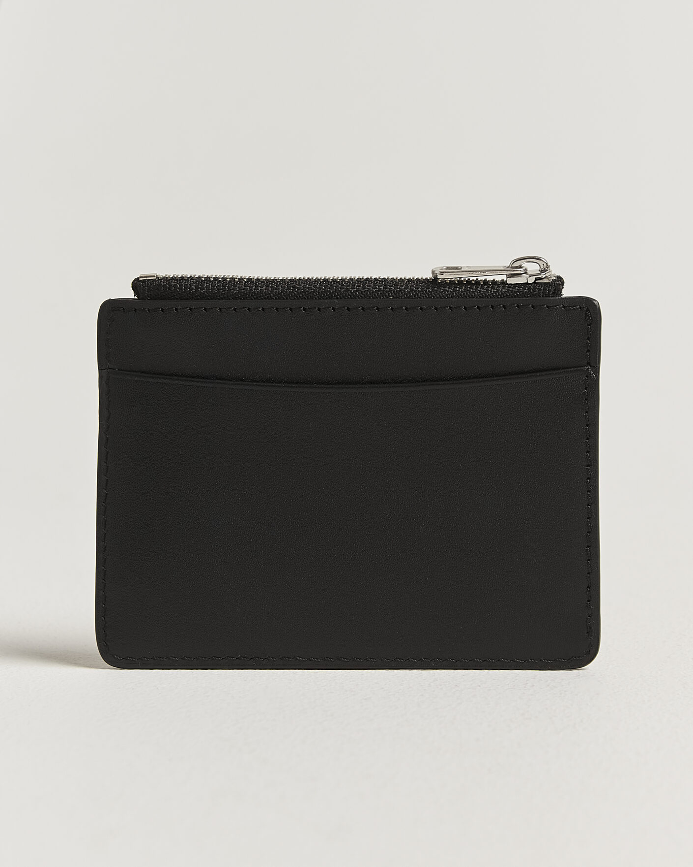 Heren | Portemonnees | A.P.C. | Zip Calf Leather Card Holder Black
